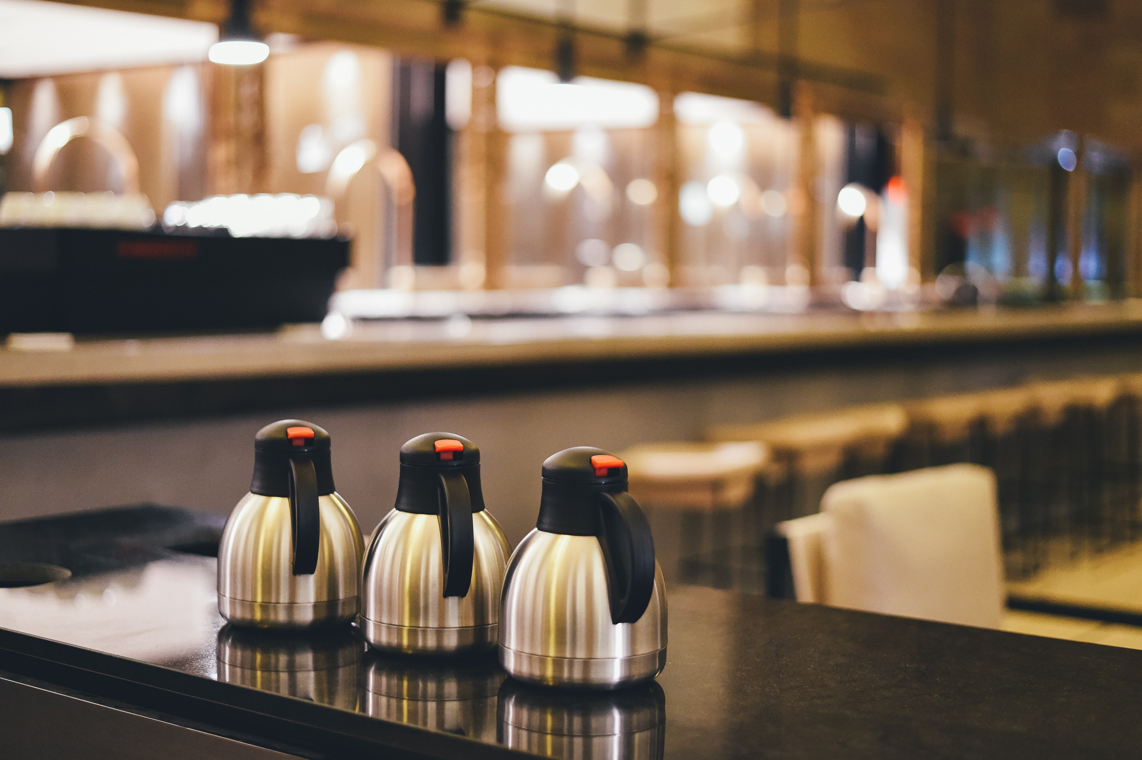 interior crew bar and coffee pot 4k, HD Wallpaper