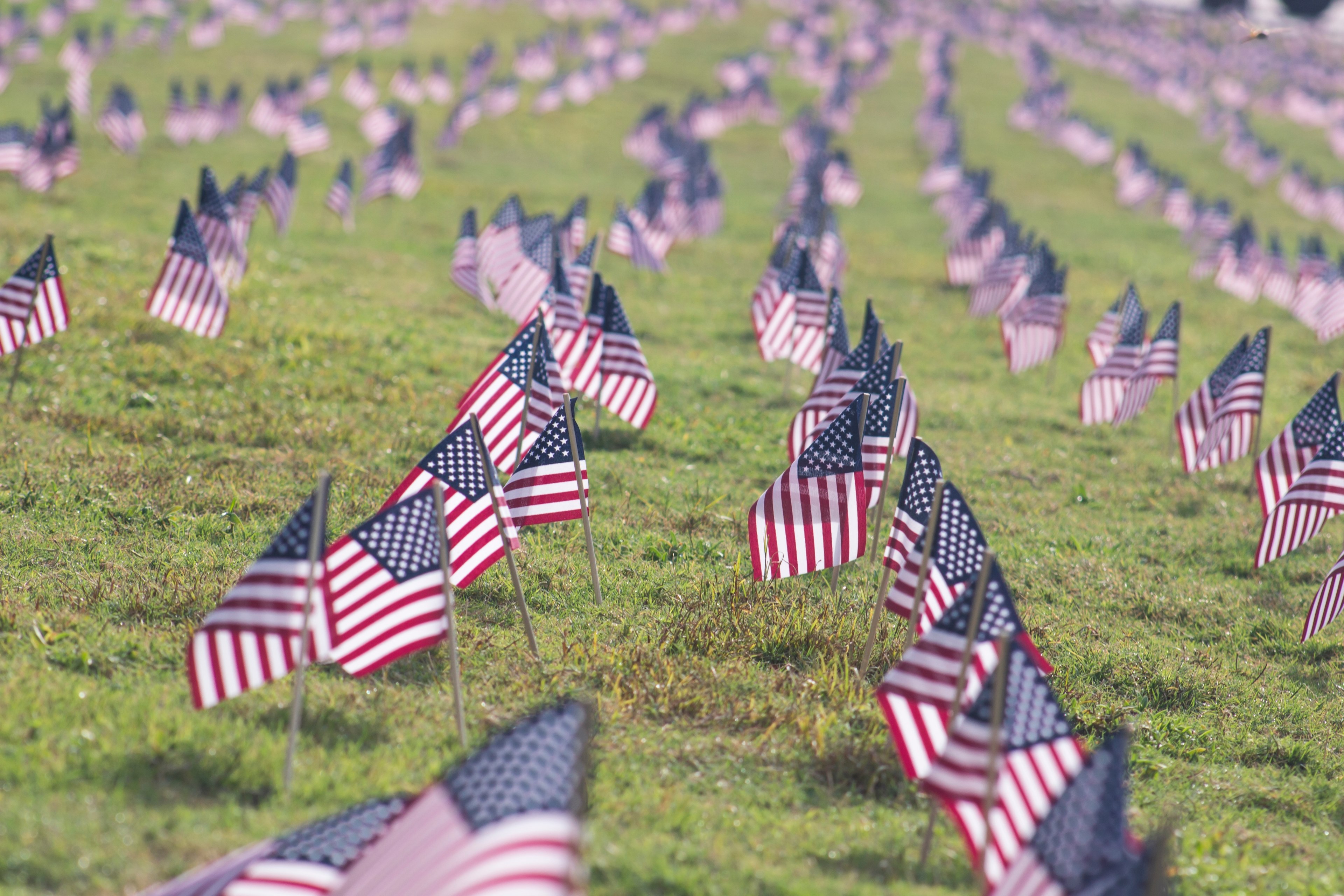 american flag flag stars and stripe and memorial 4k, HD Wallpaper