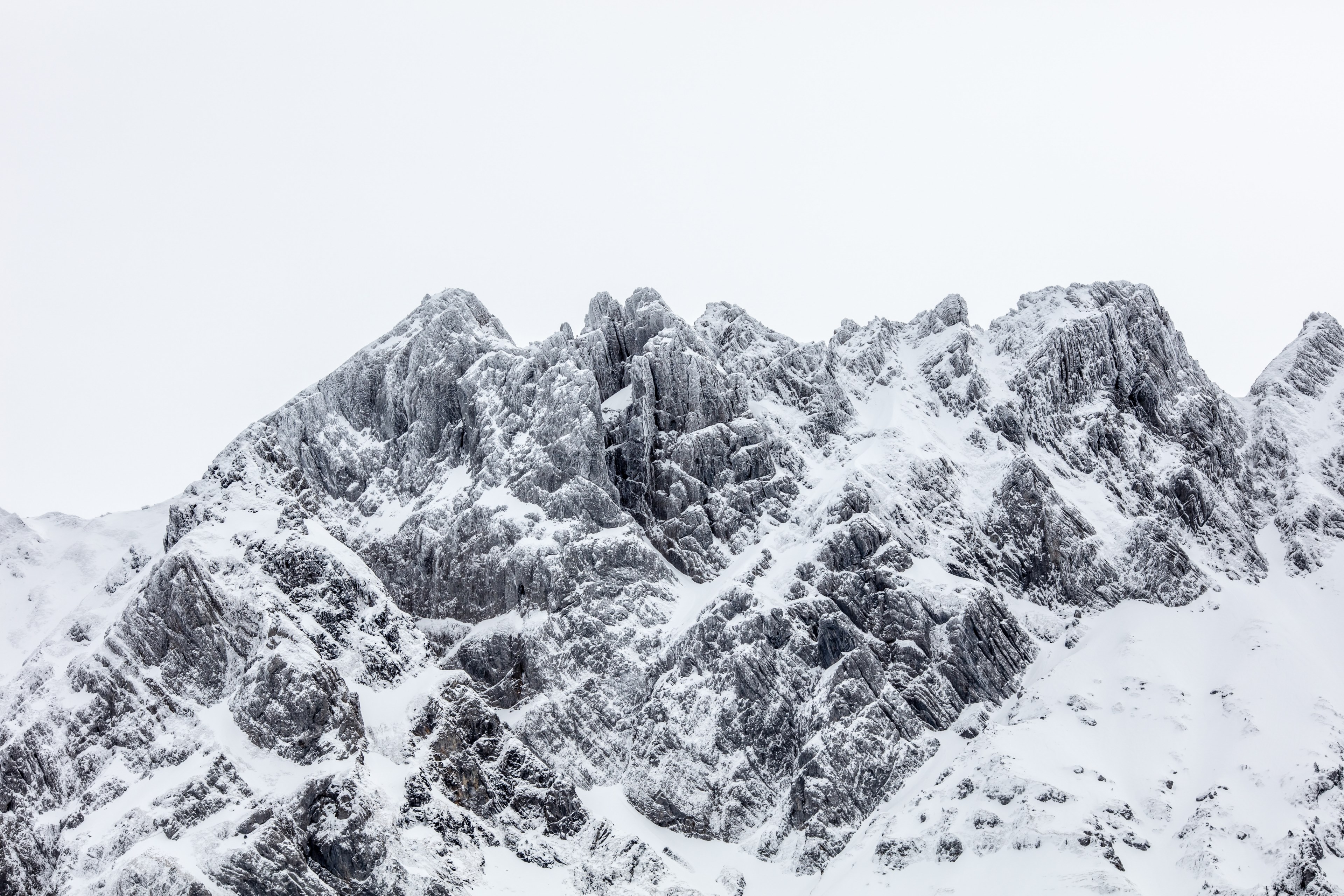 a snow capped jagged mountain ridge in schwgalp, mountains sntis 4k, HD Wallpaper