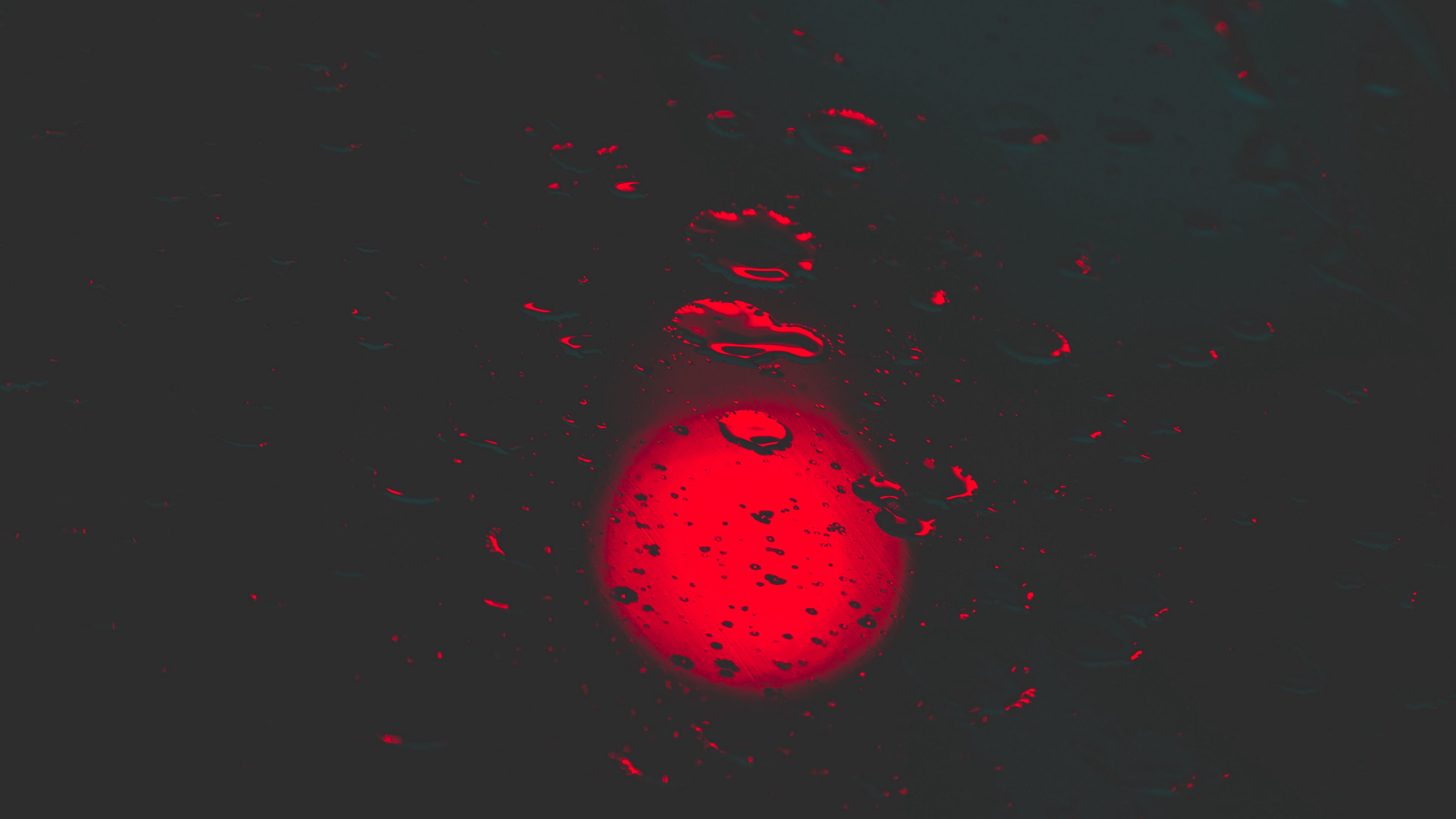 drops, light, circle, surface, 4k, HD Wallpaper
