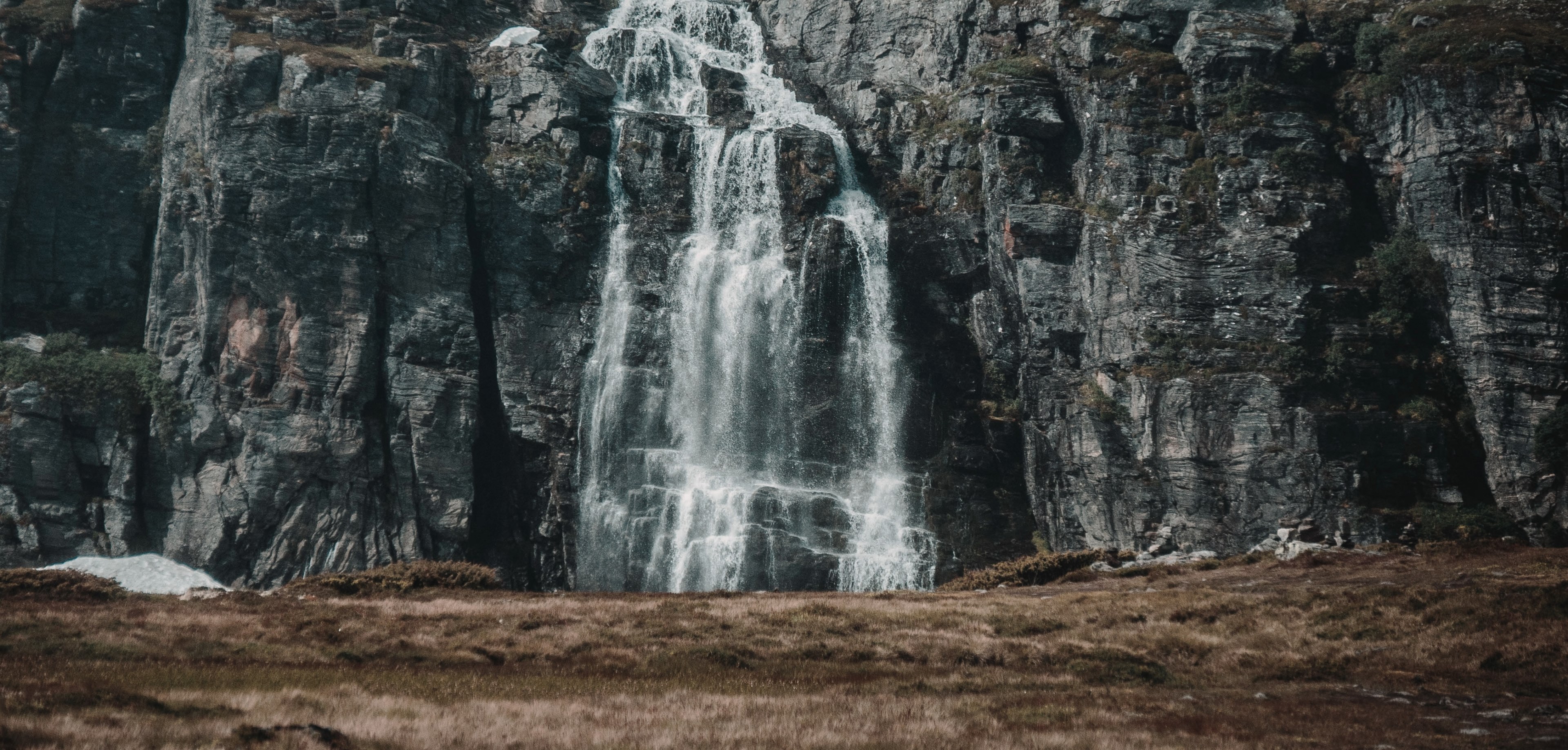 one of usual epic waterfalls in norway 4k, HD Wallpaper