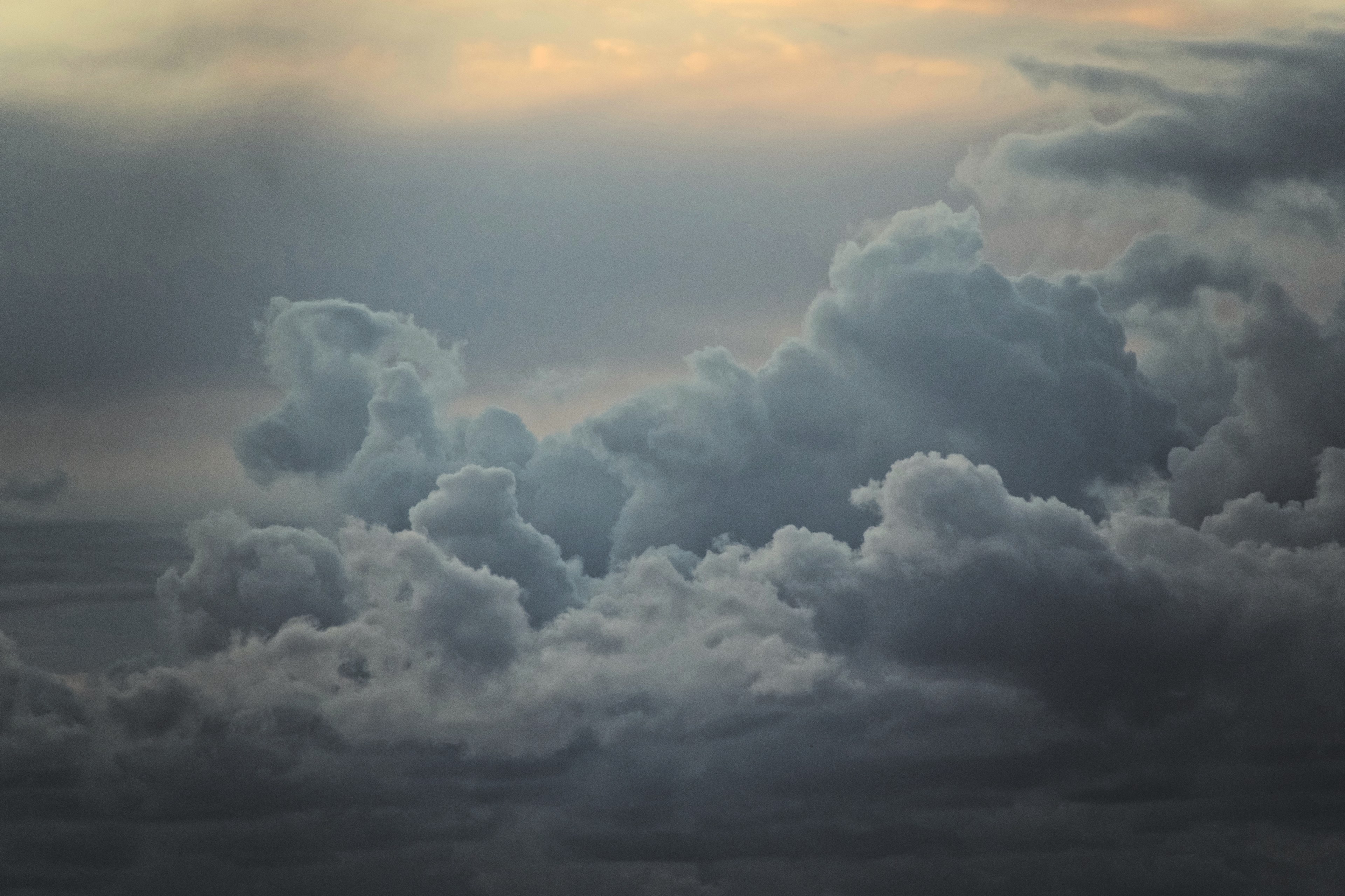 minimalistic abstract color and cloudscape 4k, HD Wallpaper