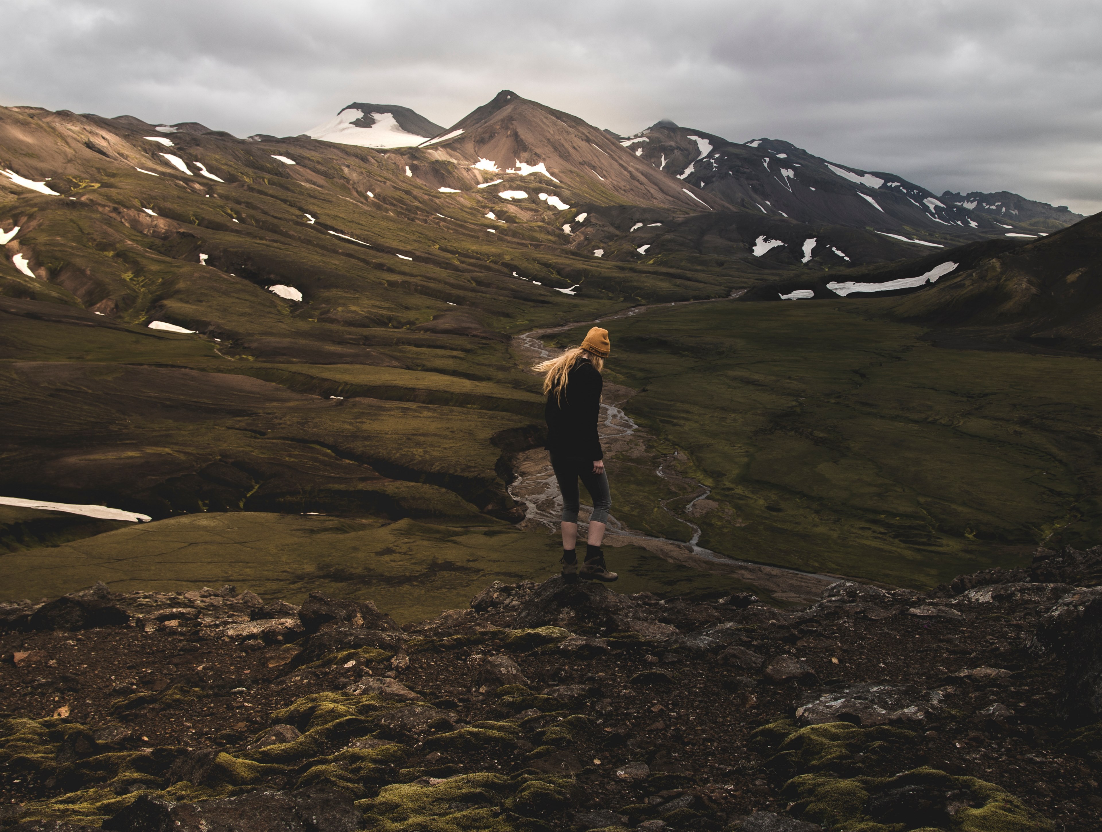 mountain snow adventure and person 4k, HD Wallpaper