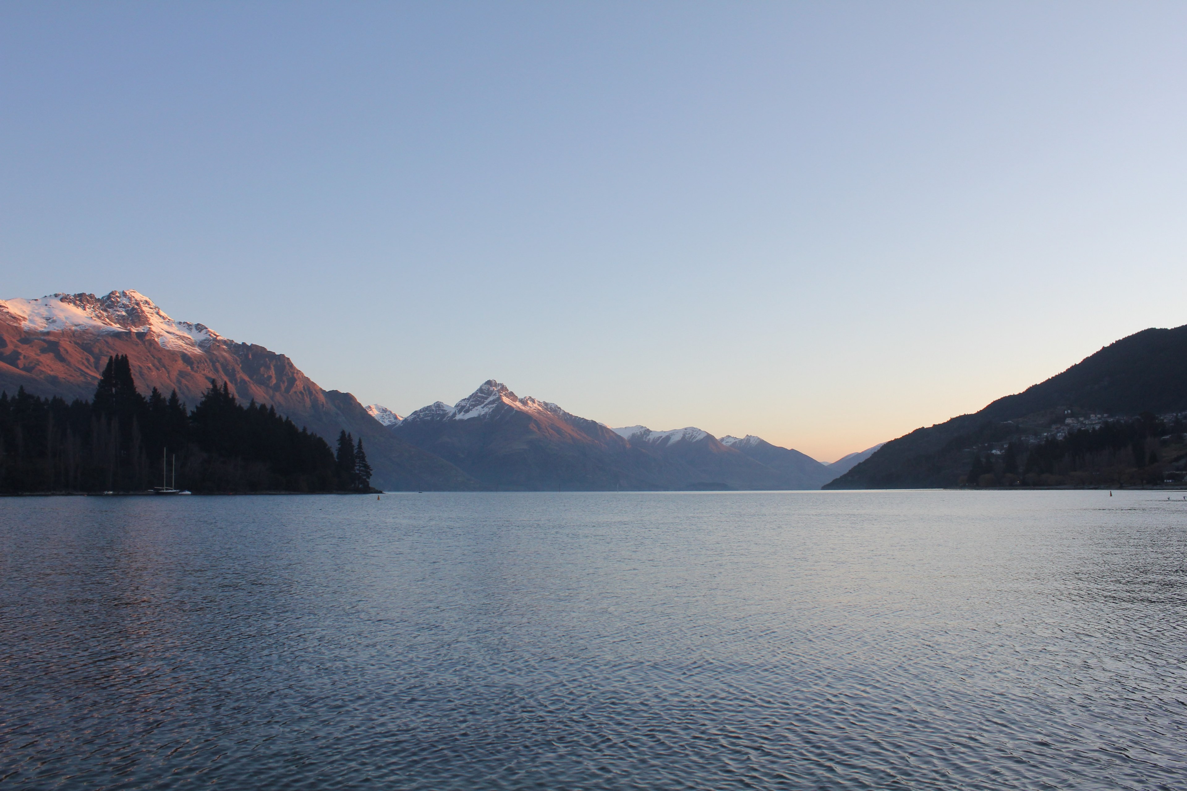 nz new zealand lake and tree 4k, HD Wallpaper
