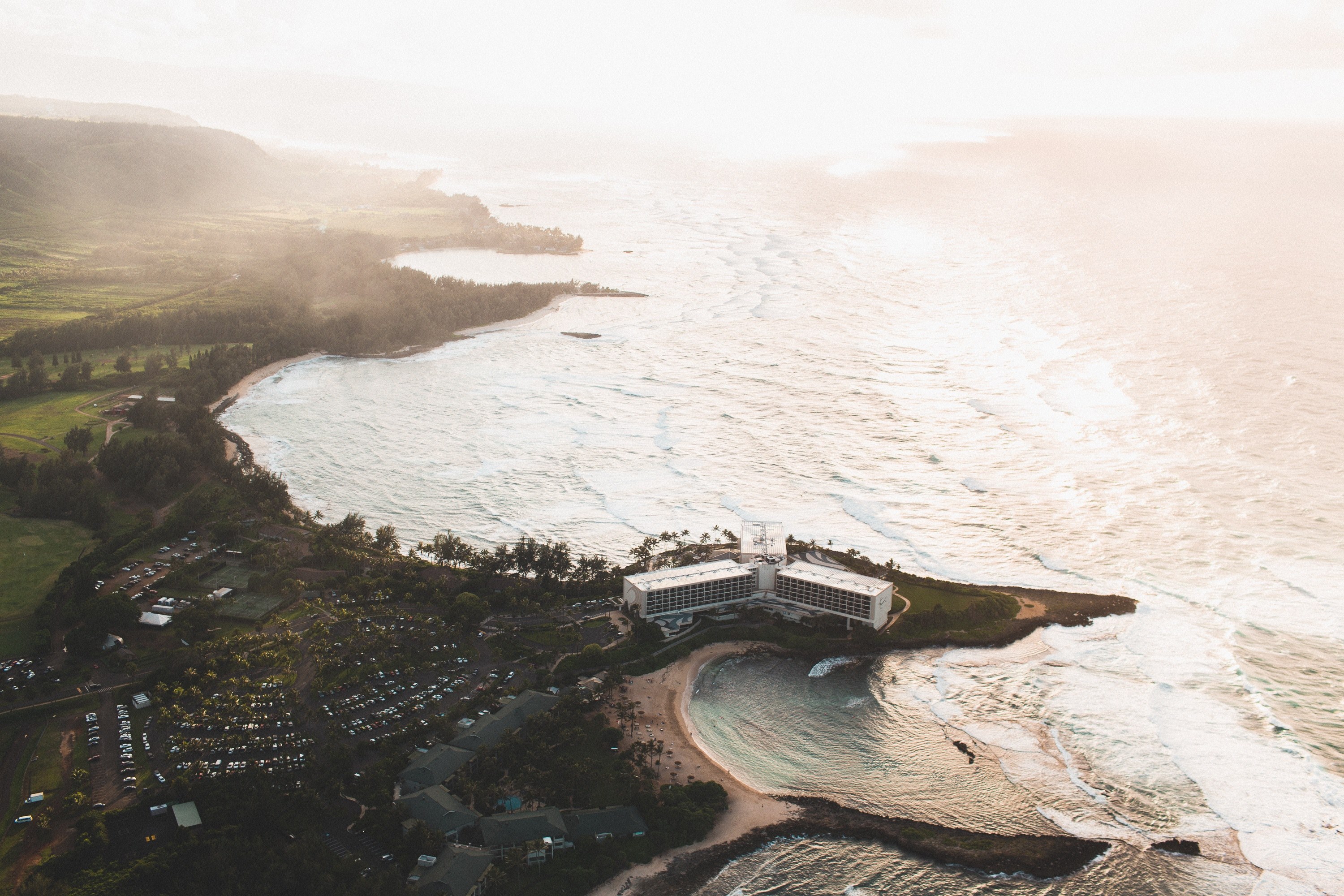 coastal coast parked card and sea 4k, HD Wallpaper