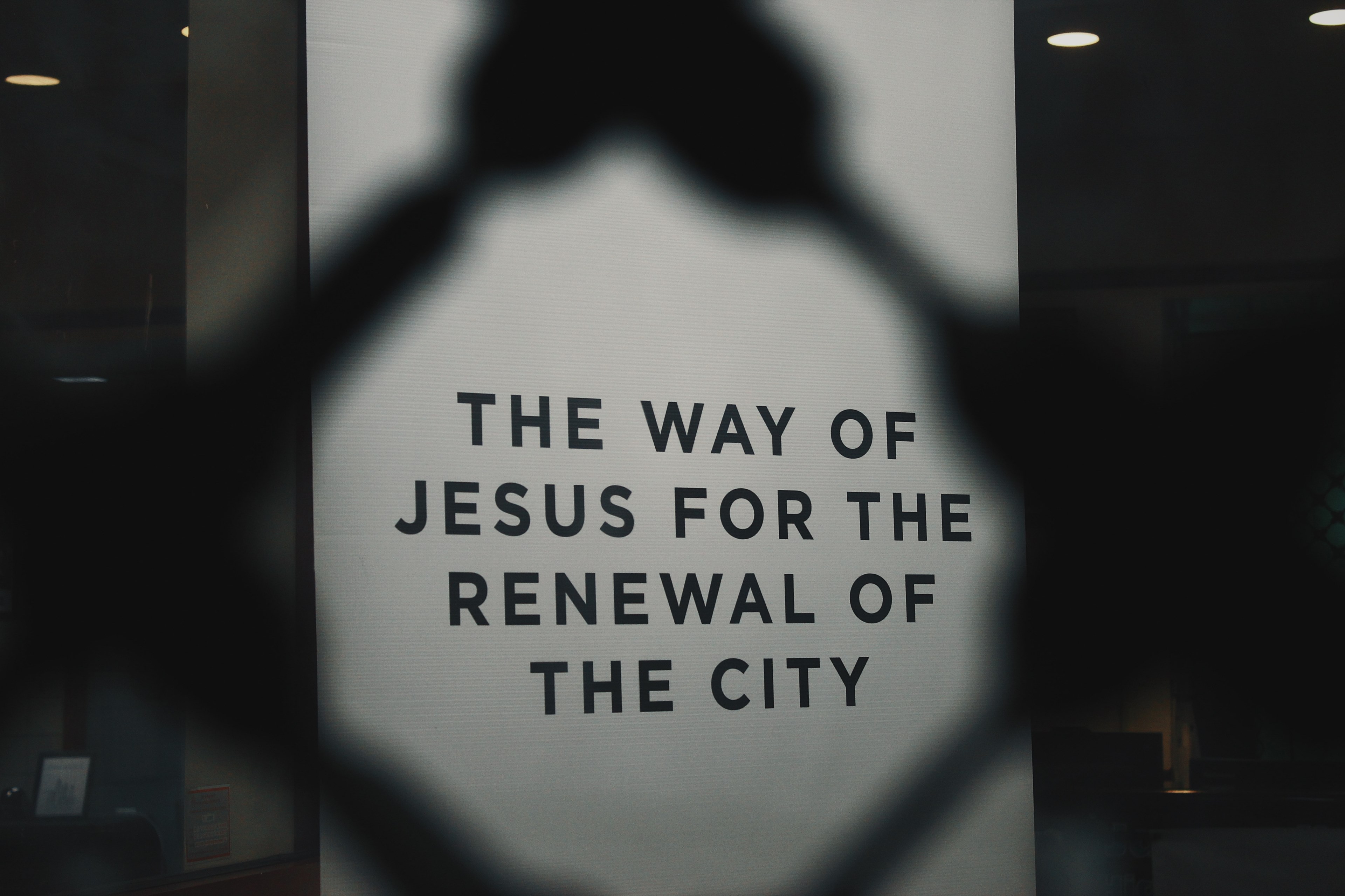 religious sign black and white and church 4k, HD Wallpaper