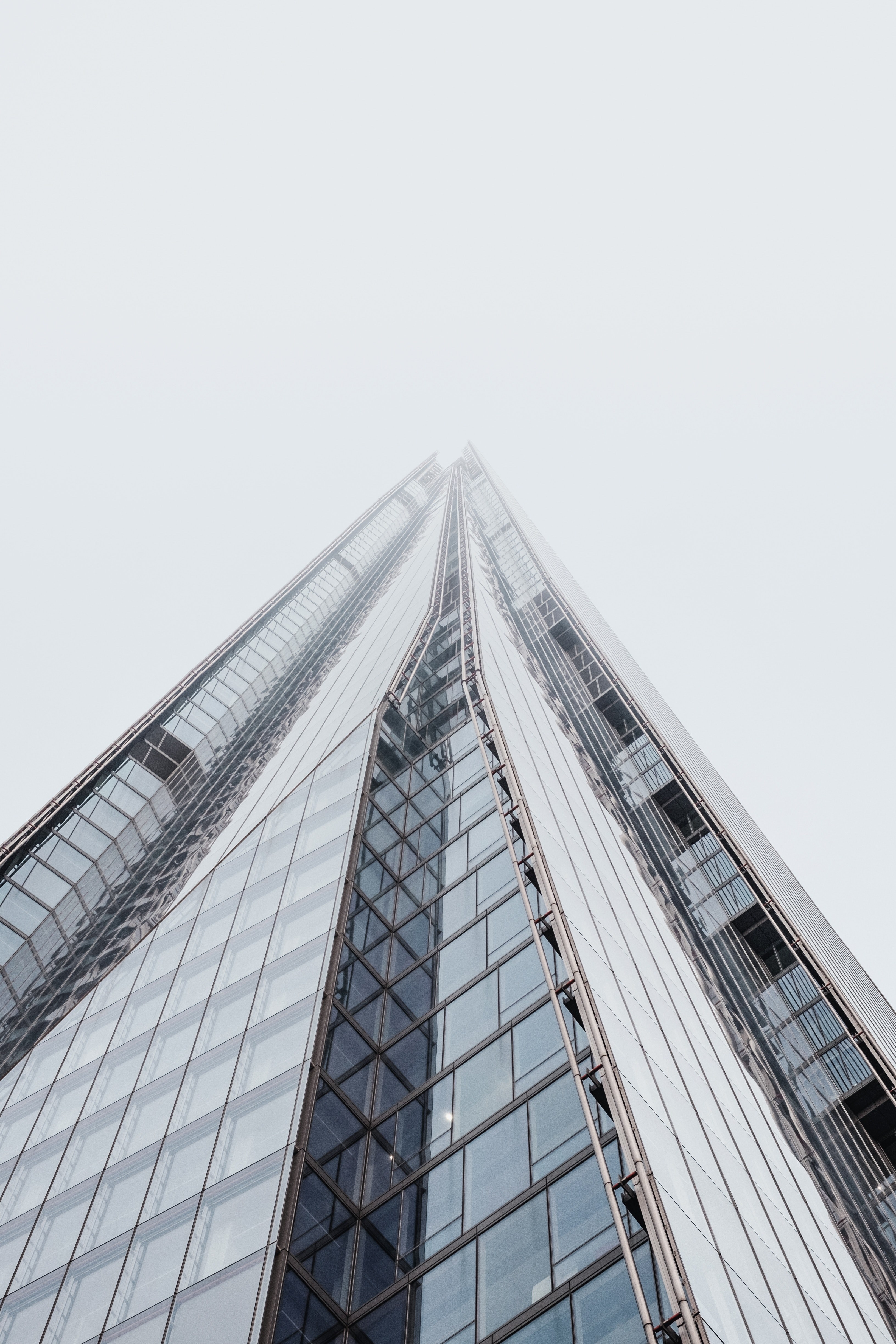 skyscraper building glass and modern hd, 4k, Phone HD Wallpaper