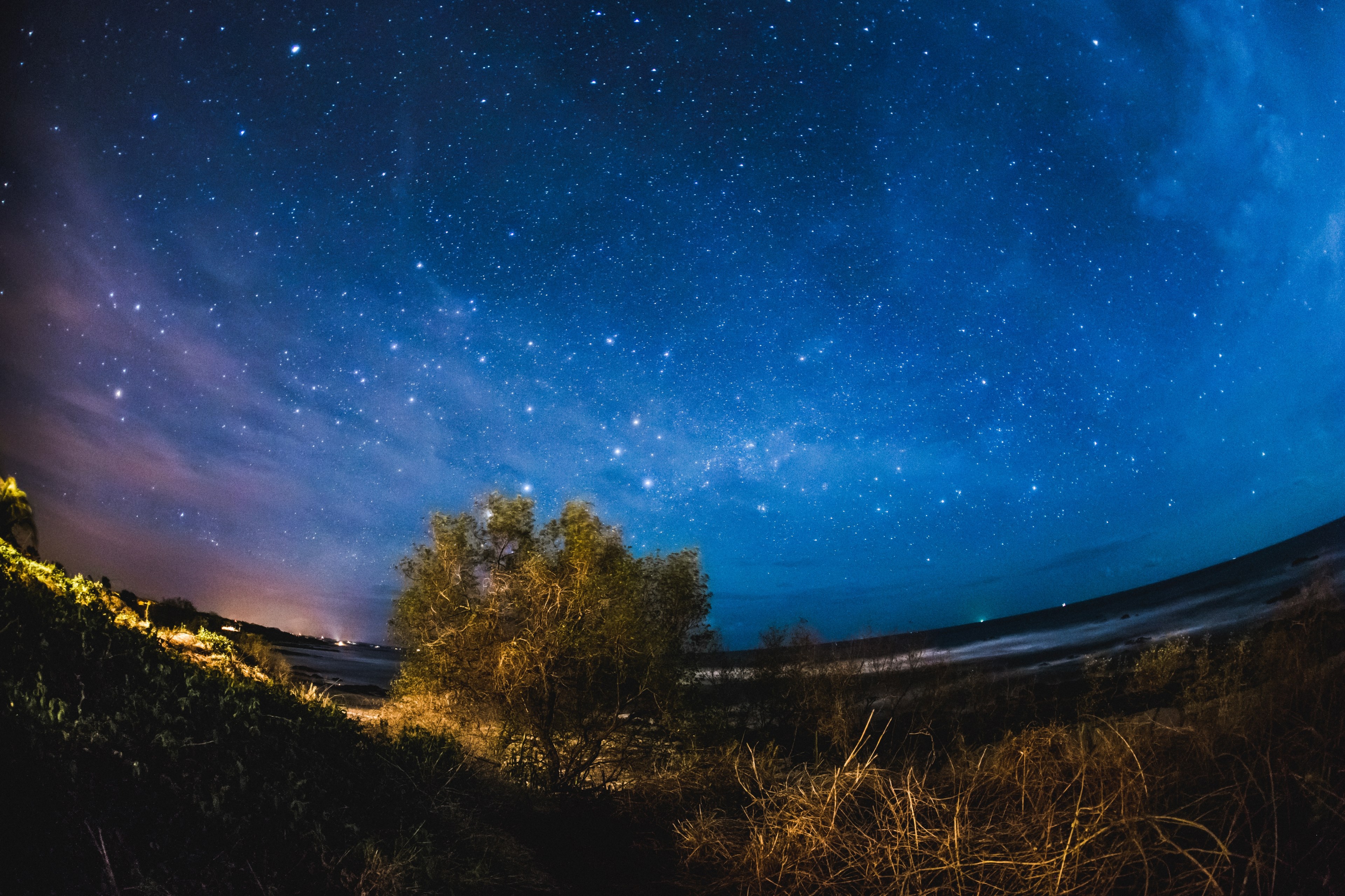 stars along the pacific 4k, HD Wallpaper