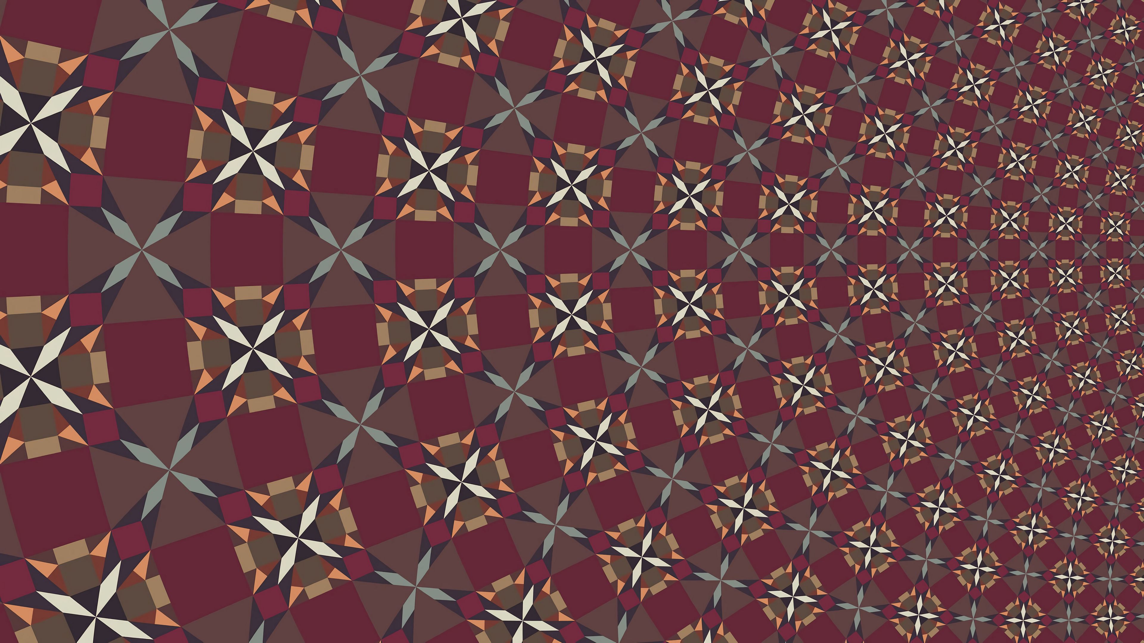 abstraction, pattern, circles, square, 4k, HD Wallpaper