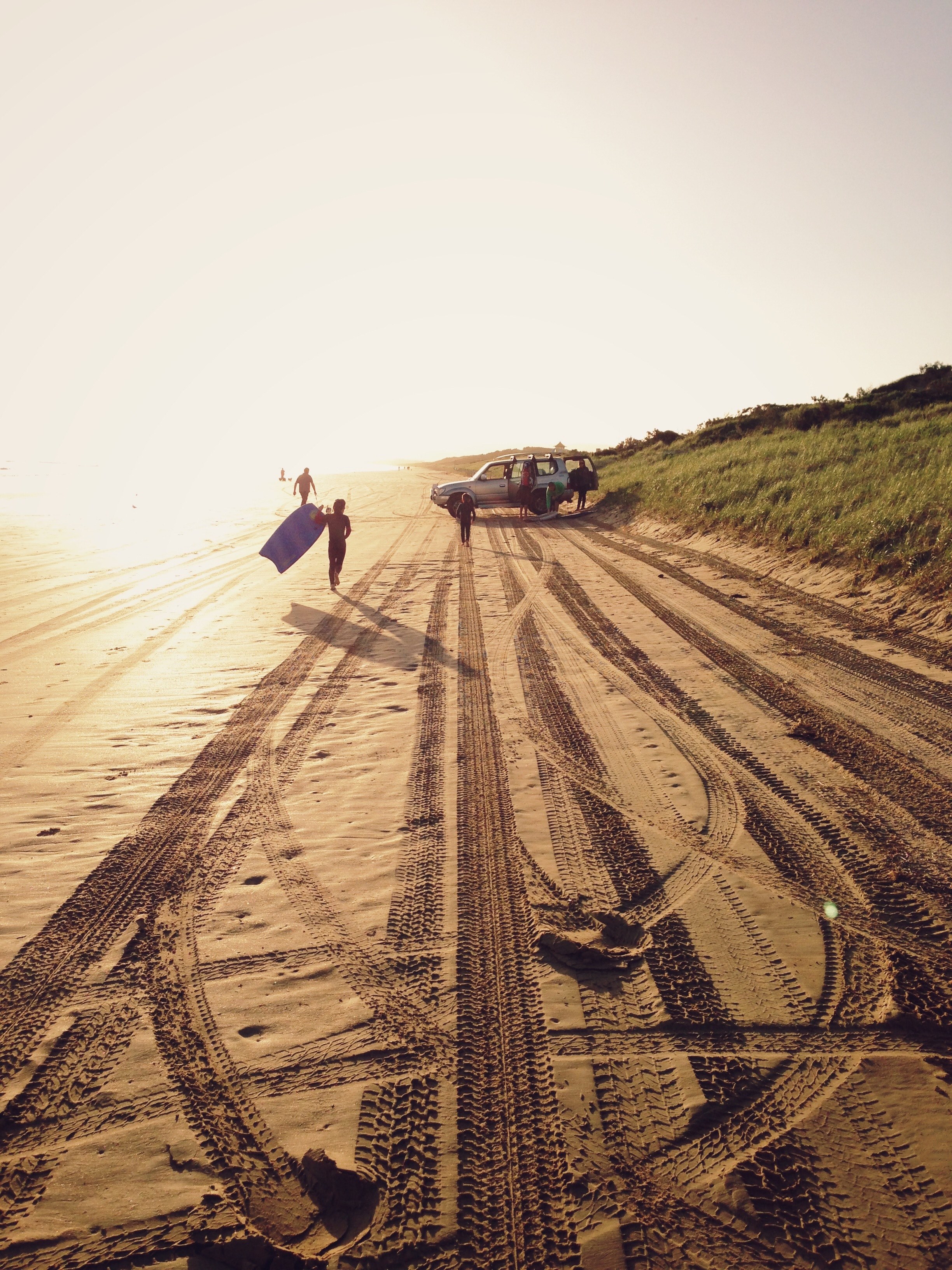 family and beach hd, 4k, Phone HD Wallpaper