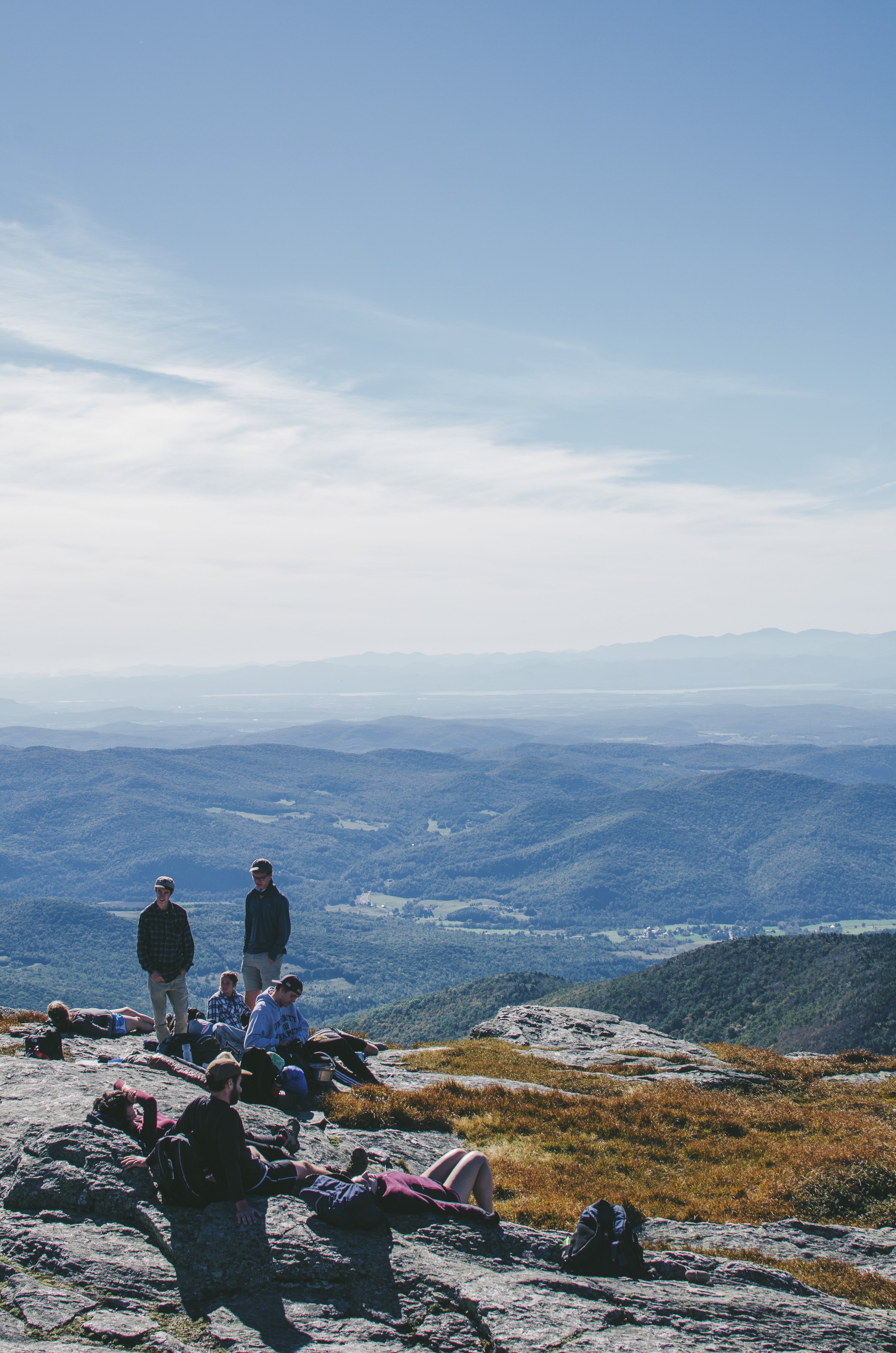 tree sky hike and vermont hd, 4k, Phone HD Wallpaper