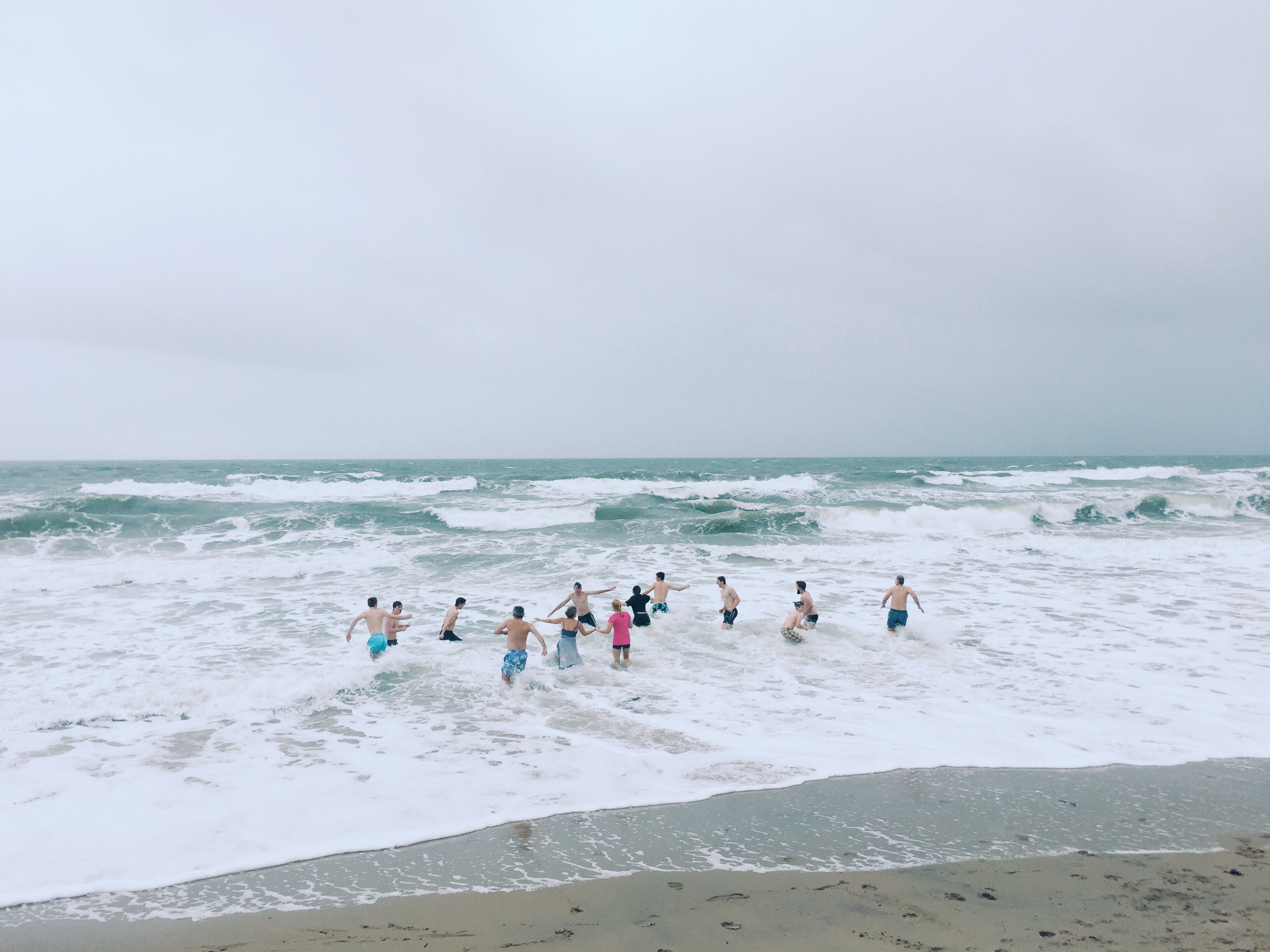 beach naked new year and storm 4k, HD Wallpaper