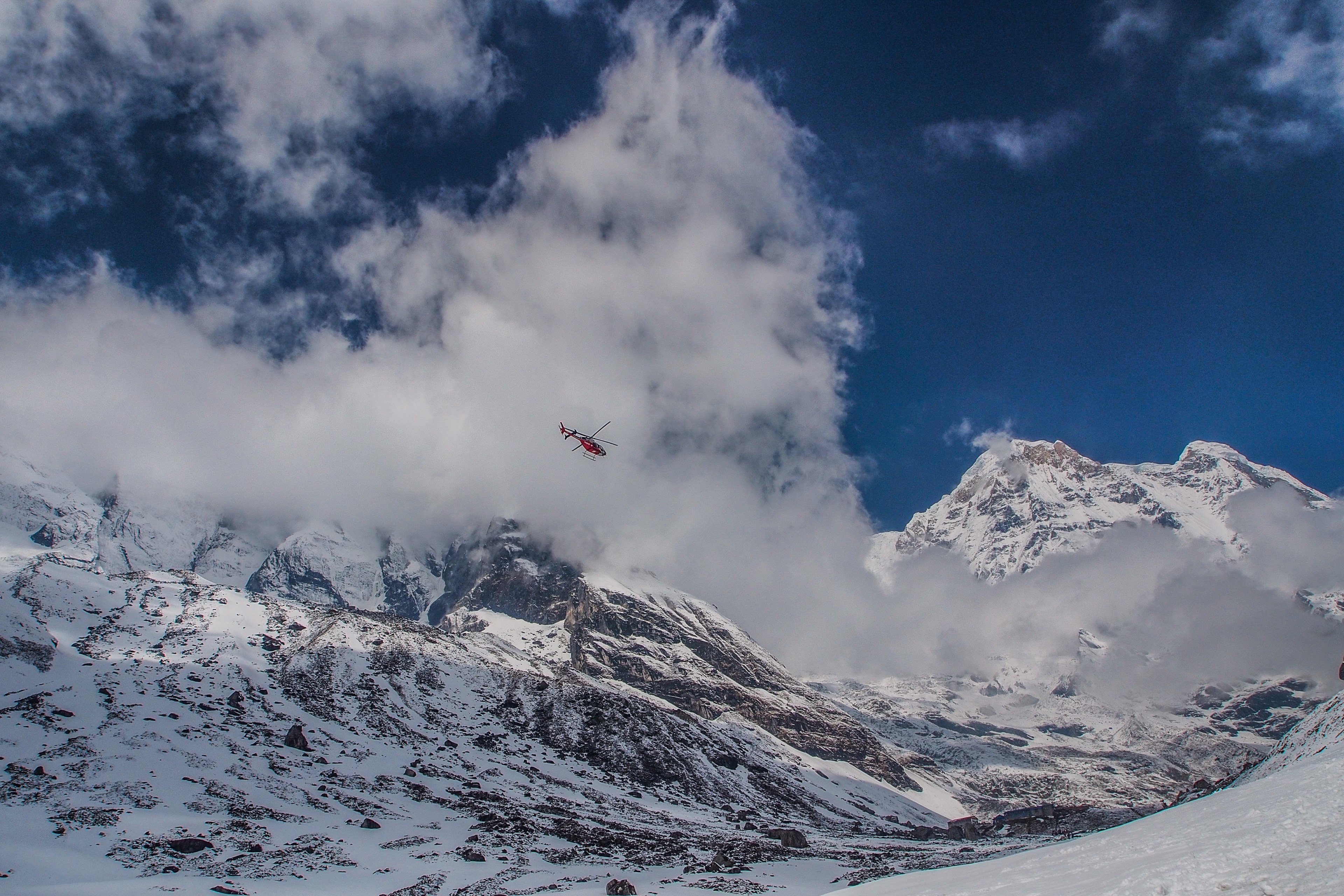 mountain alp cloud and mountain in cloud 4k, HD Wallpaper