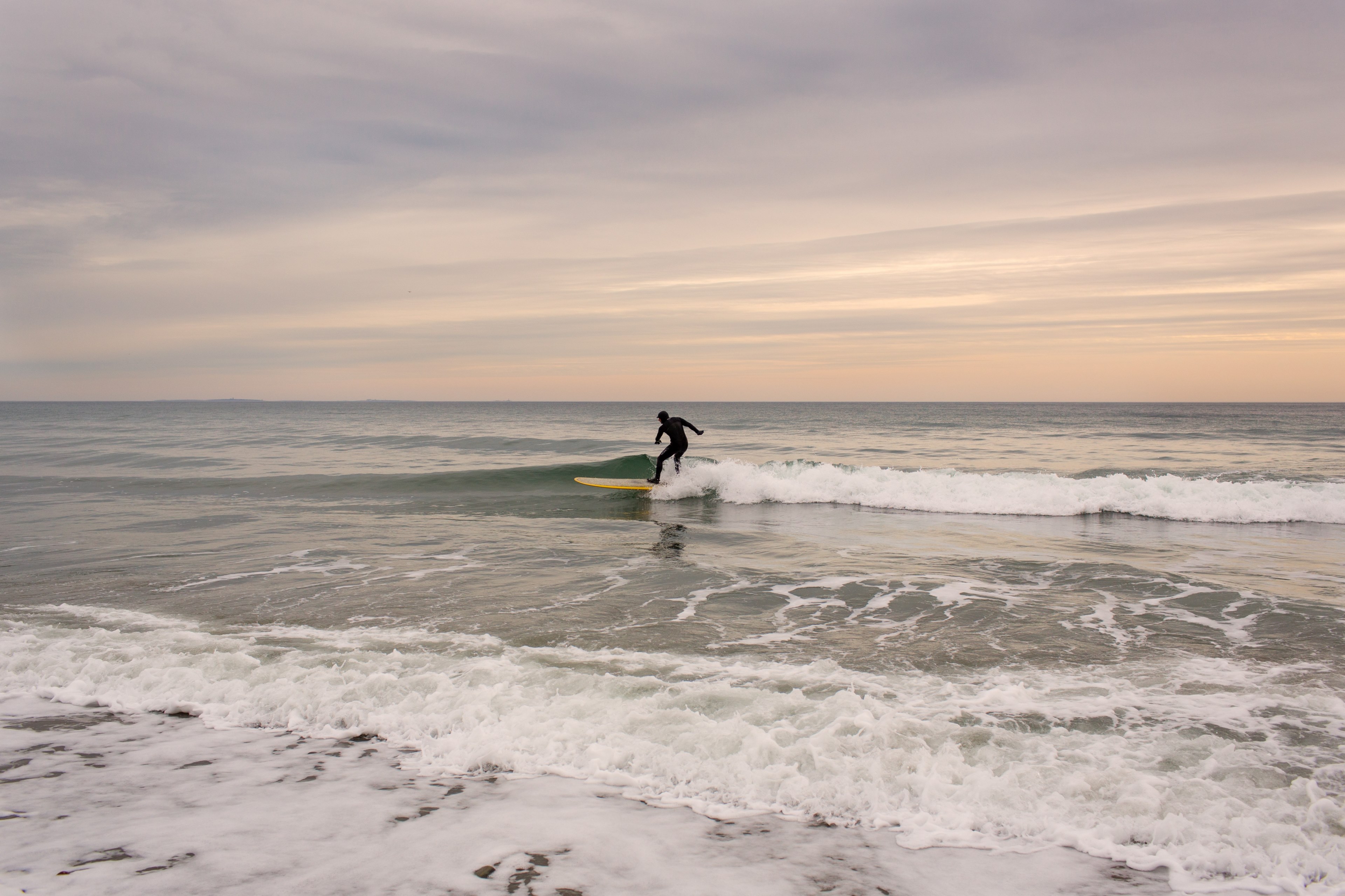 surfboard wave beach and surfer 4k, HD Wallpaper