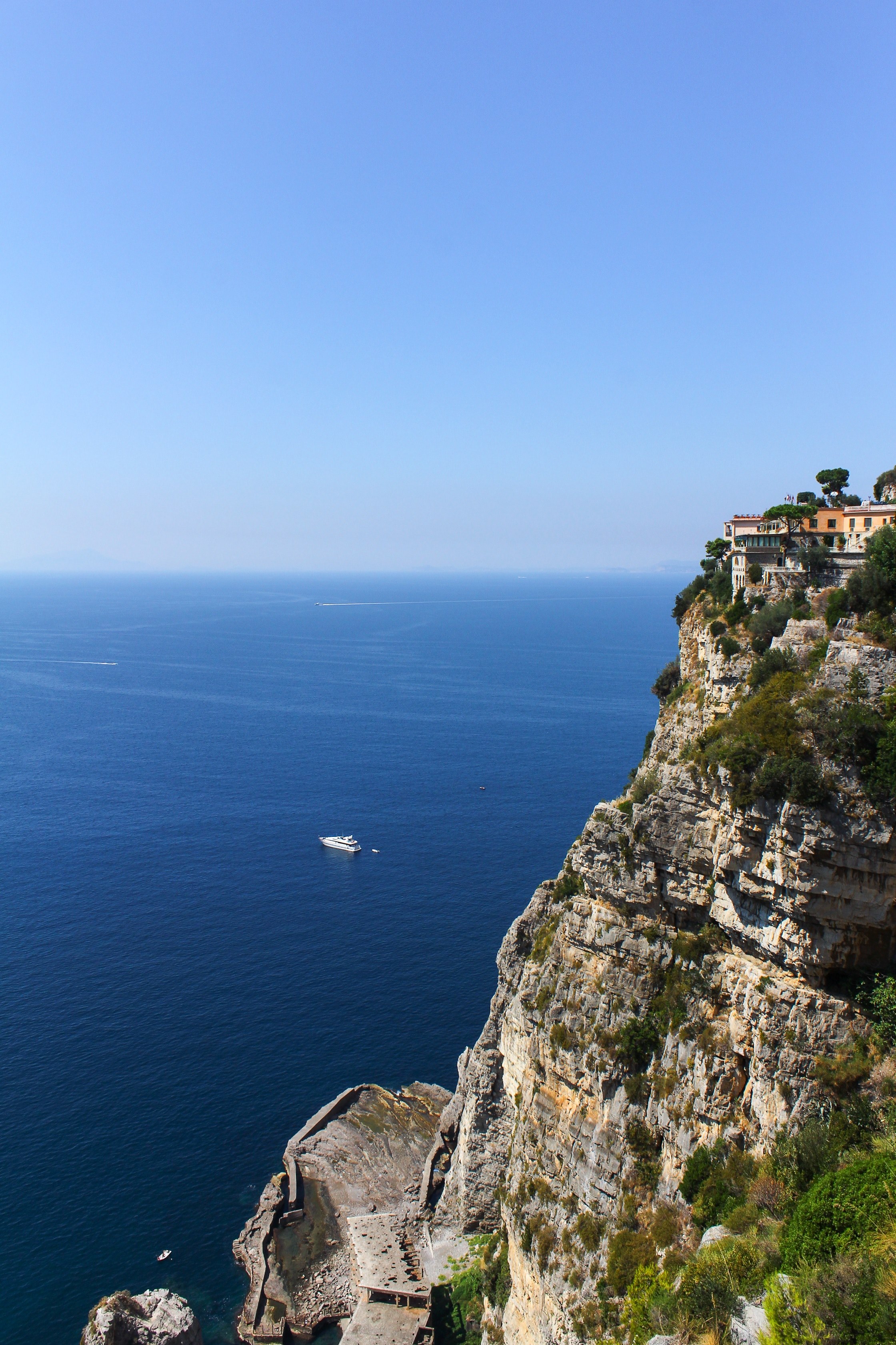 amalfi village bluff and sunny hd, 4k, Phone HD Wallpaper