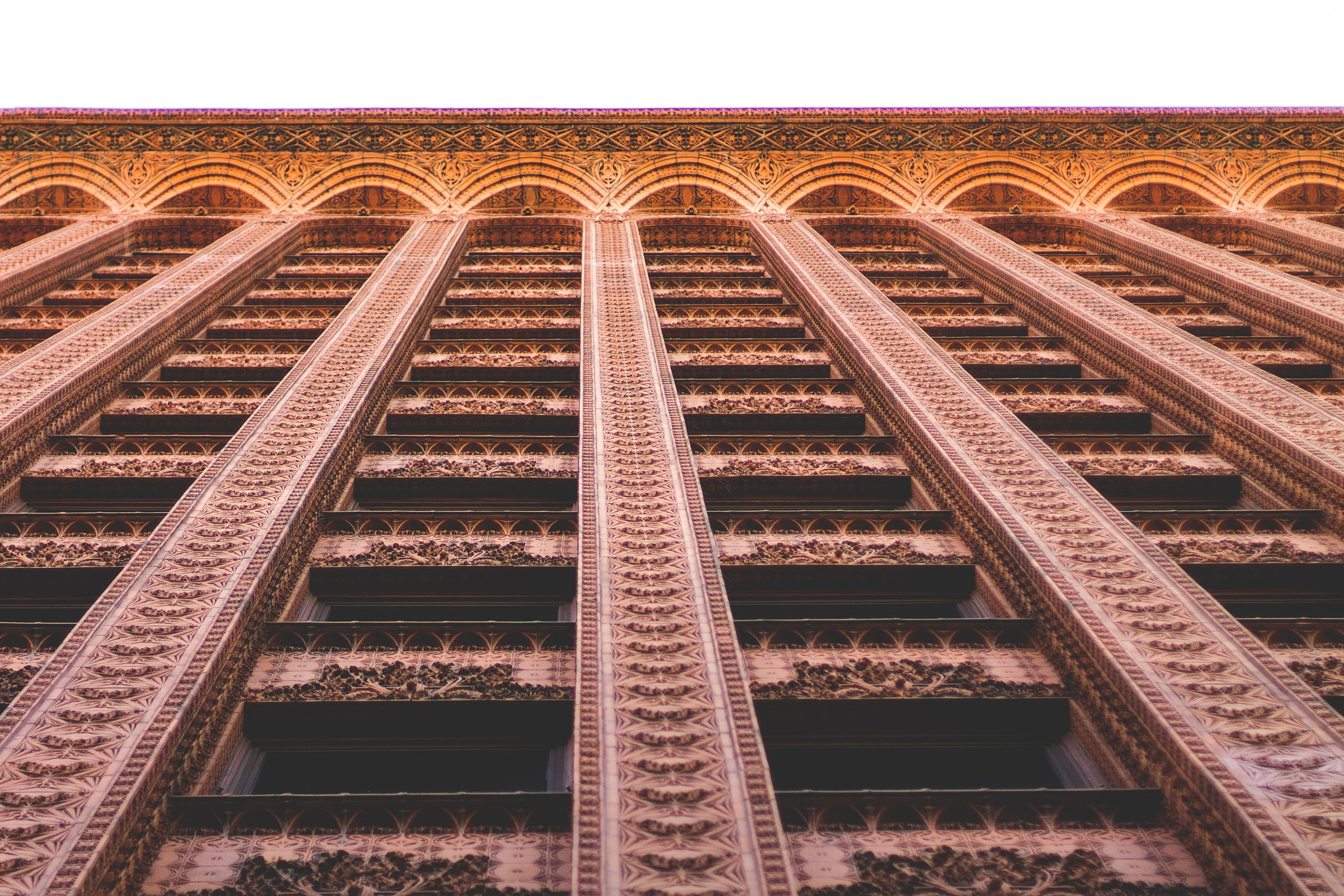 tiled retro city and architecture 4k, HD Wallpaper