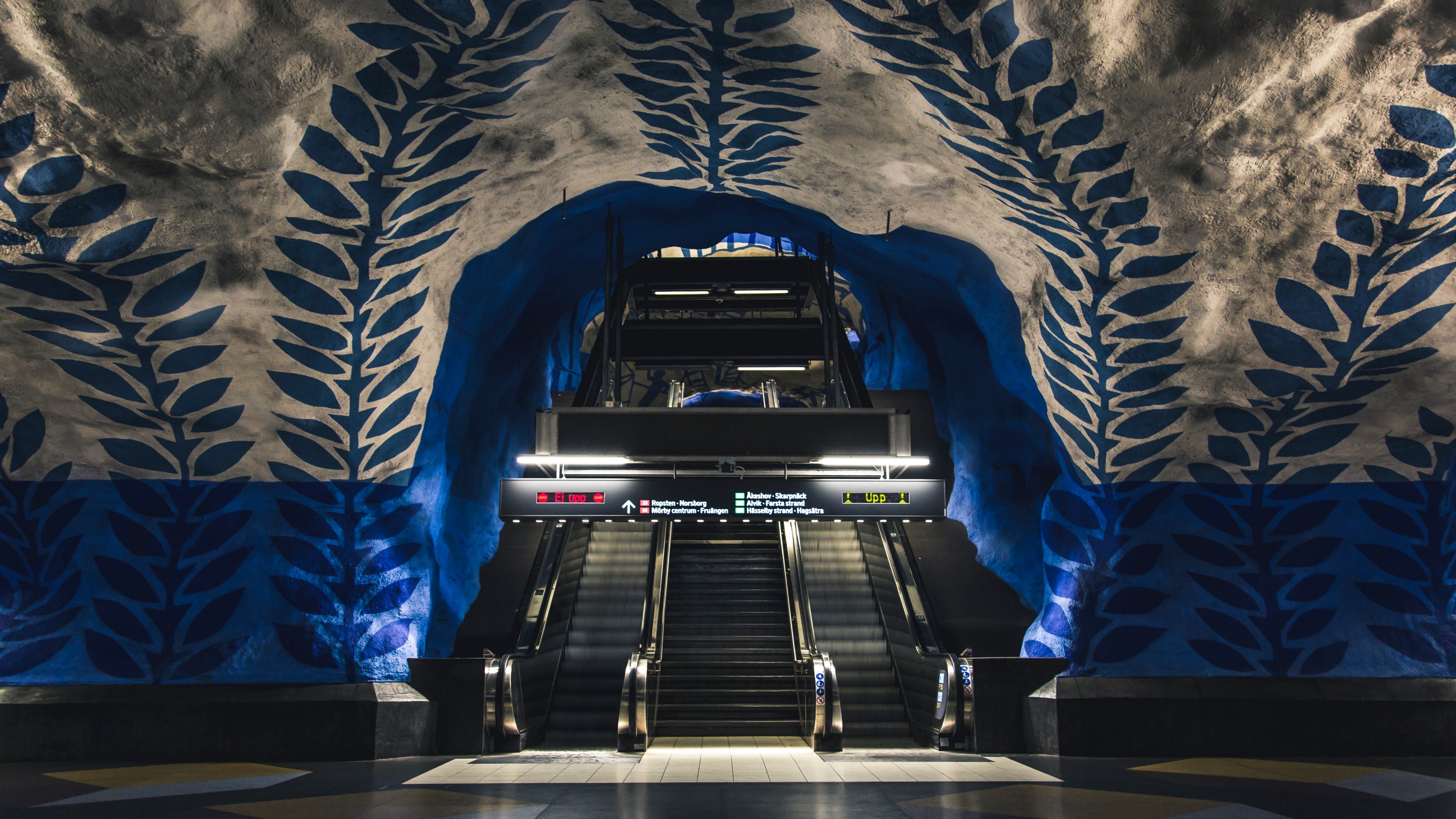 stockholm subways_ 4k, HD Wallpaper