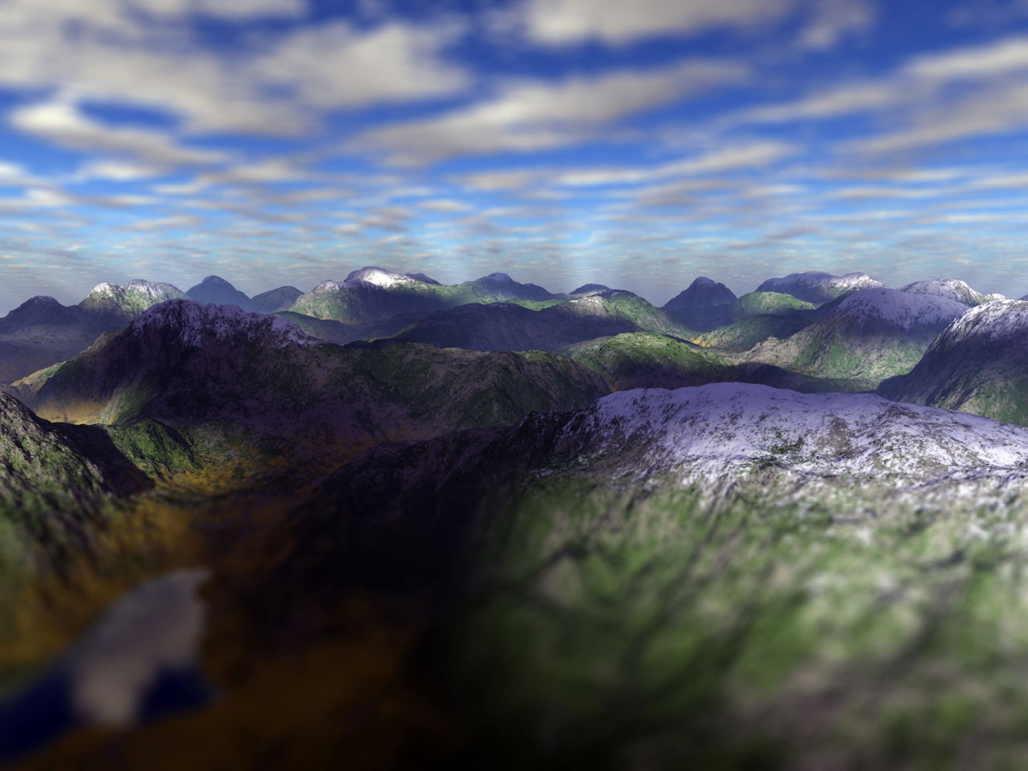 mountain cloud valley and mountain range 4k, HD Wallpaper