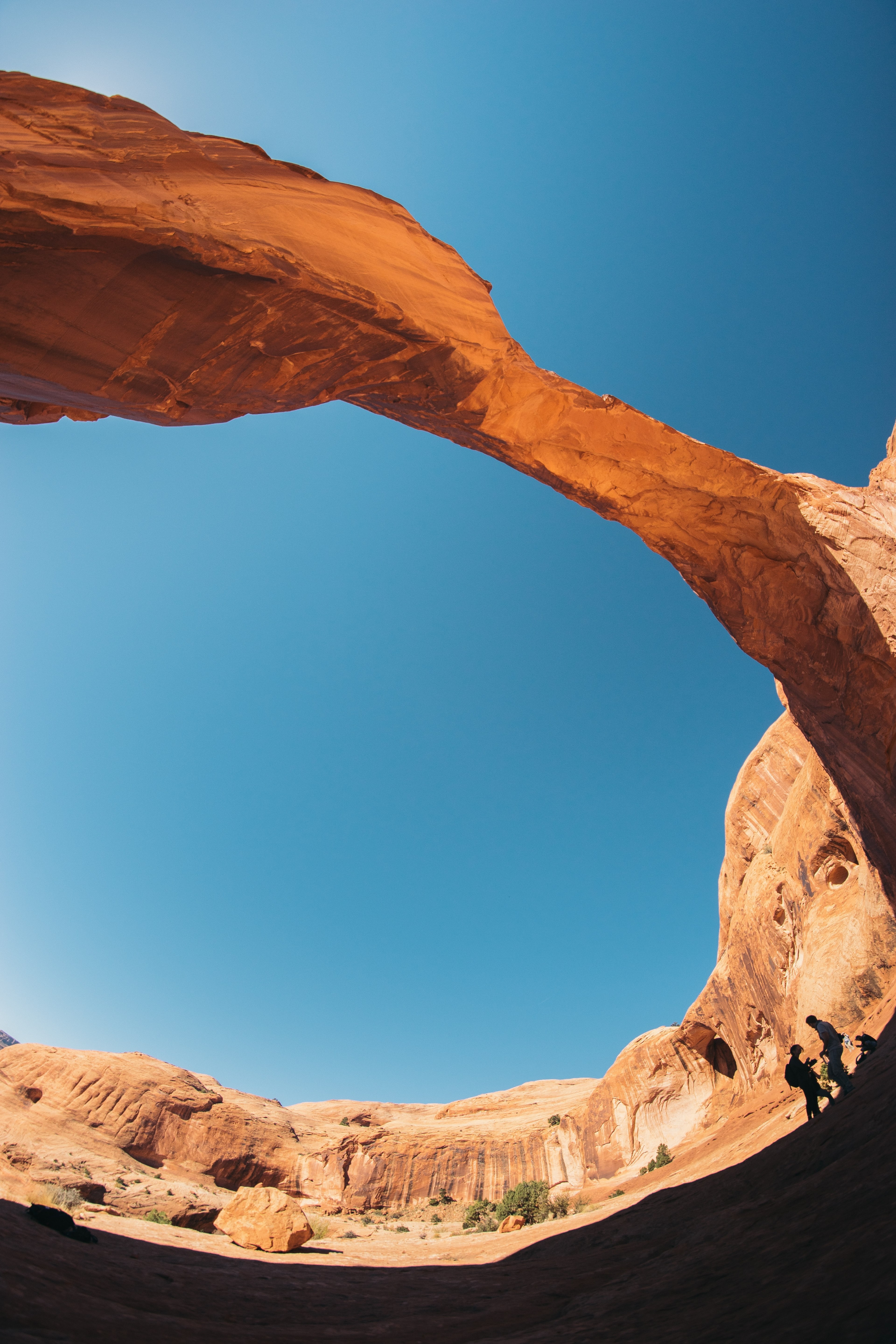 sky rock fisheye and arch hd, 4k, Phone HD Wallpaper