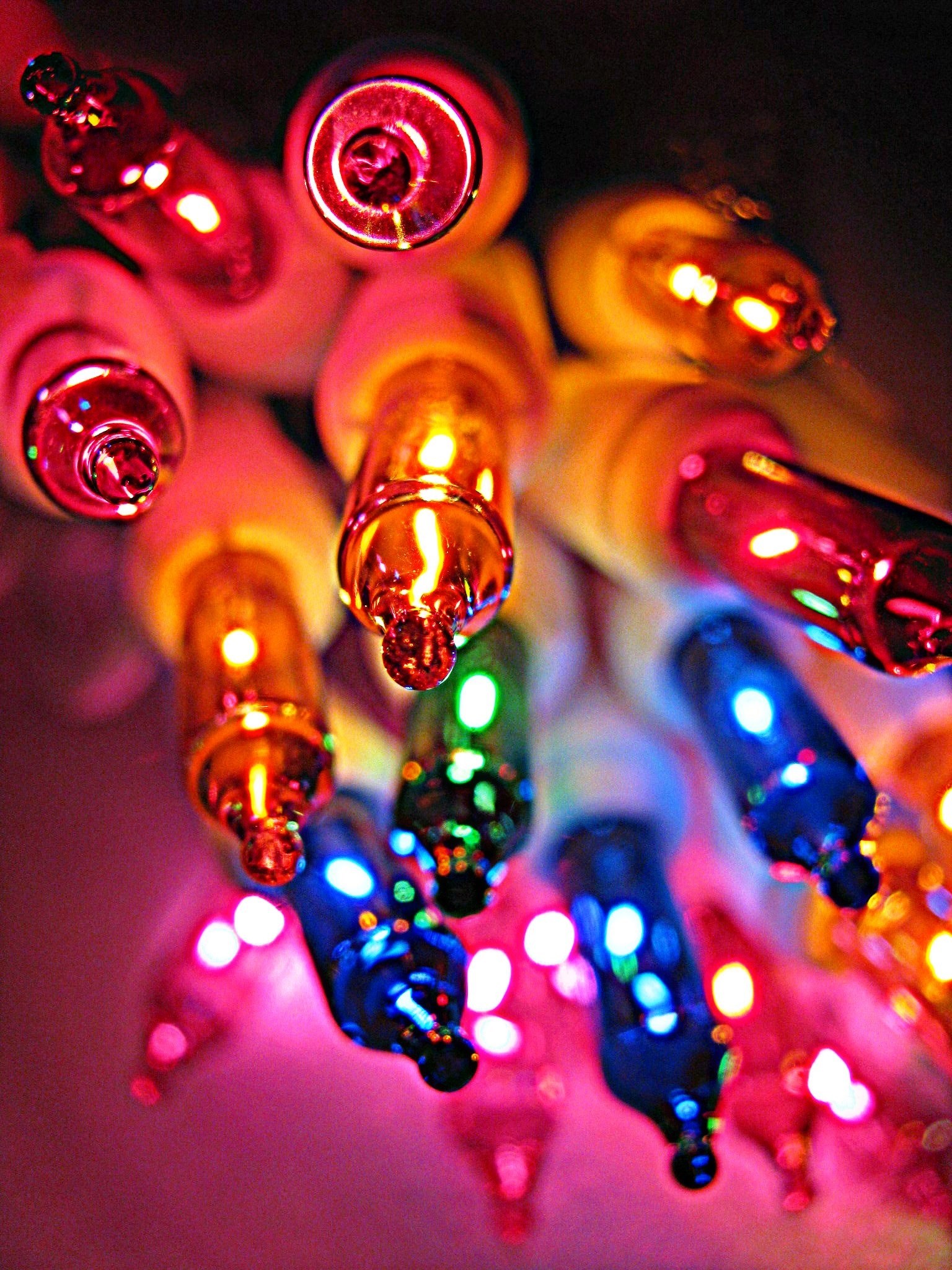 light celebration christma and macro hd, 4k, Phone HD Wallpaper