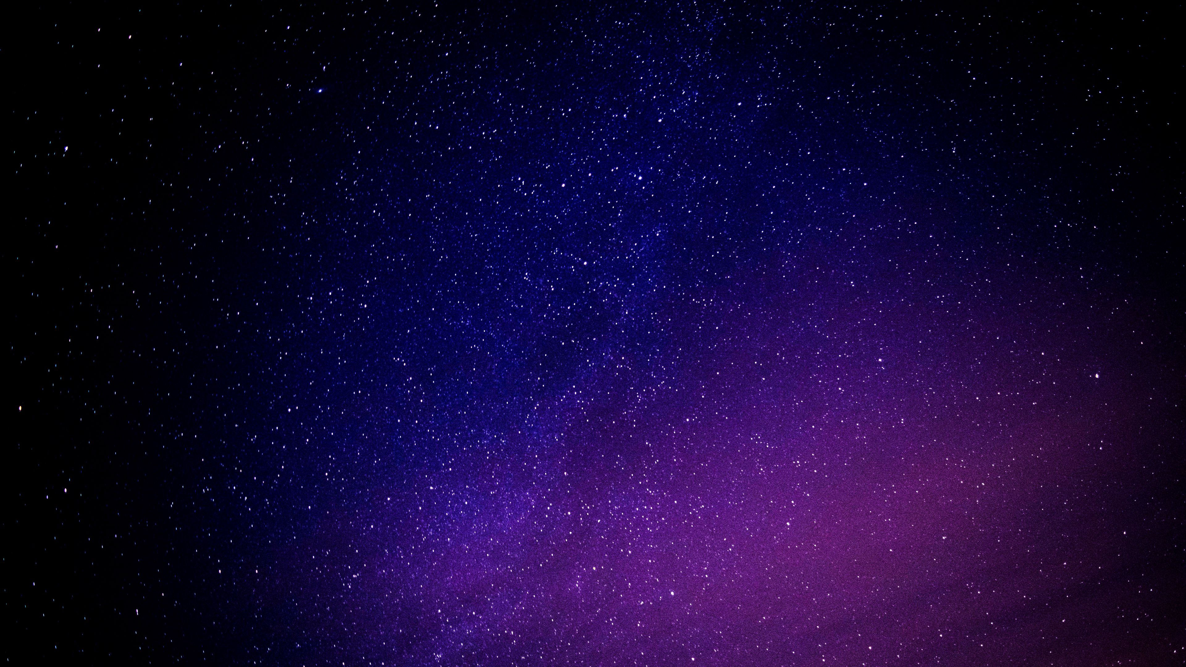 starry sky, galaxy, glitter, night, 4k, HD Wallpaper
