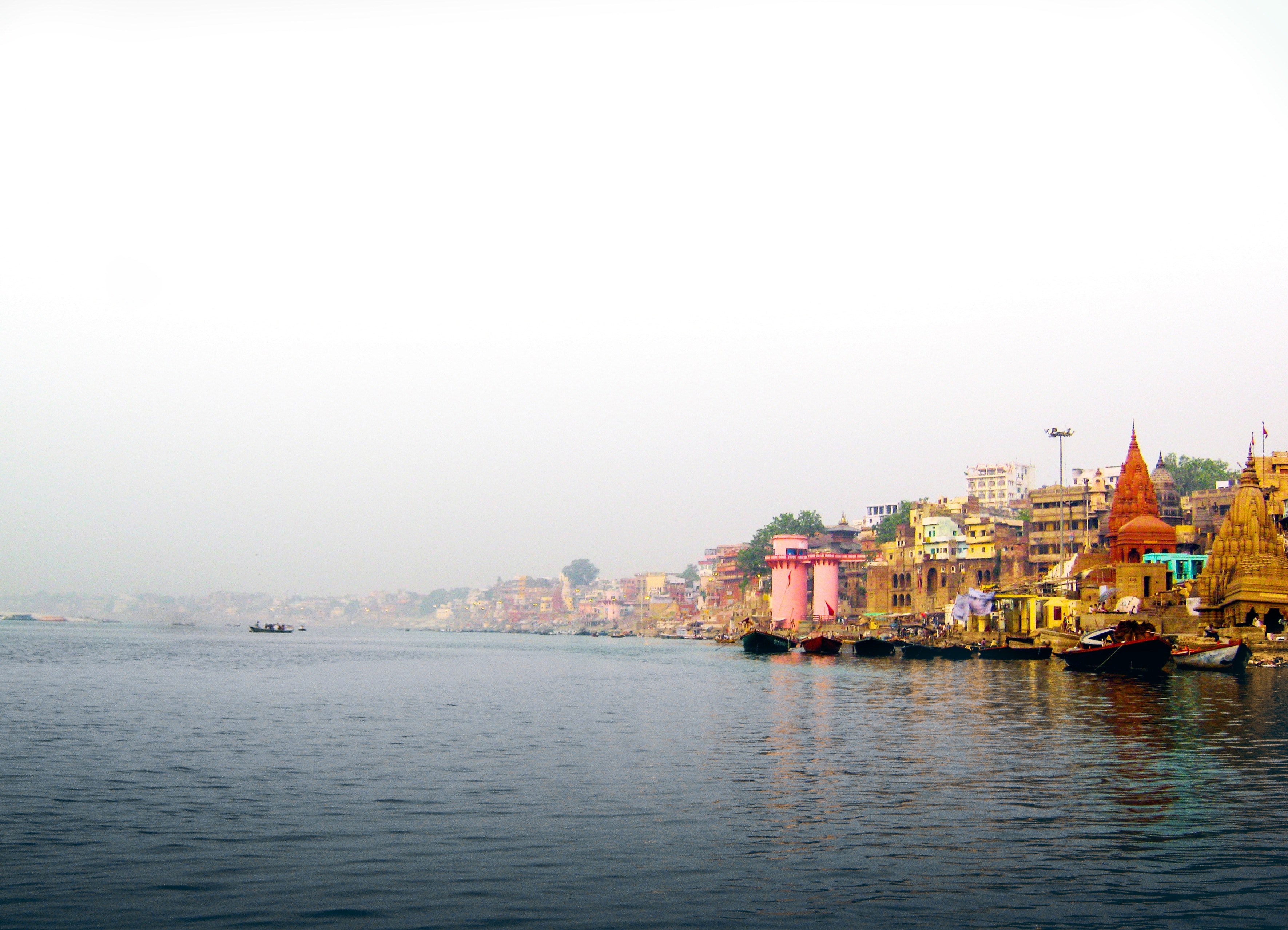 varanasi holyplace landscape and sky 4k, HD Wallpaper