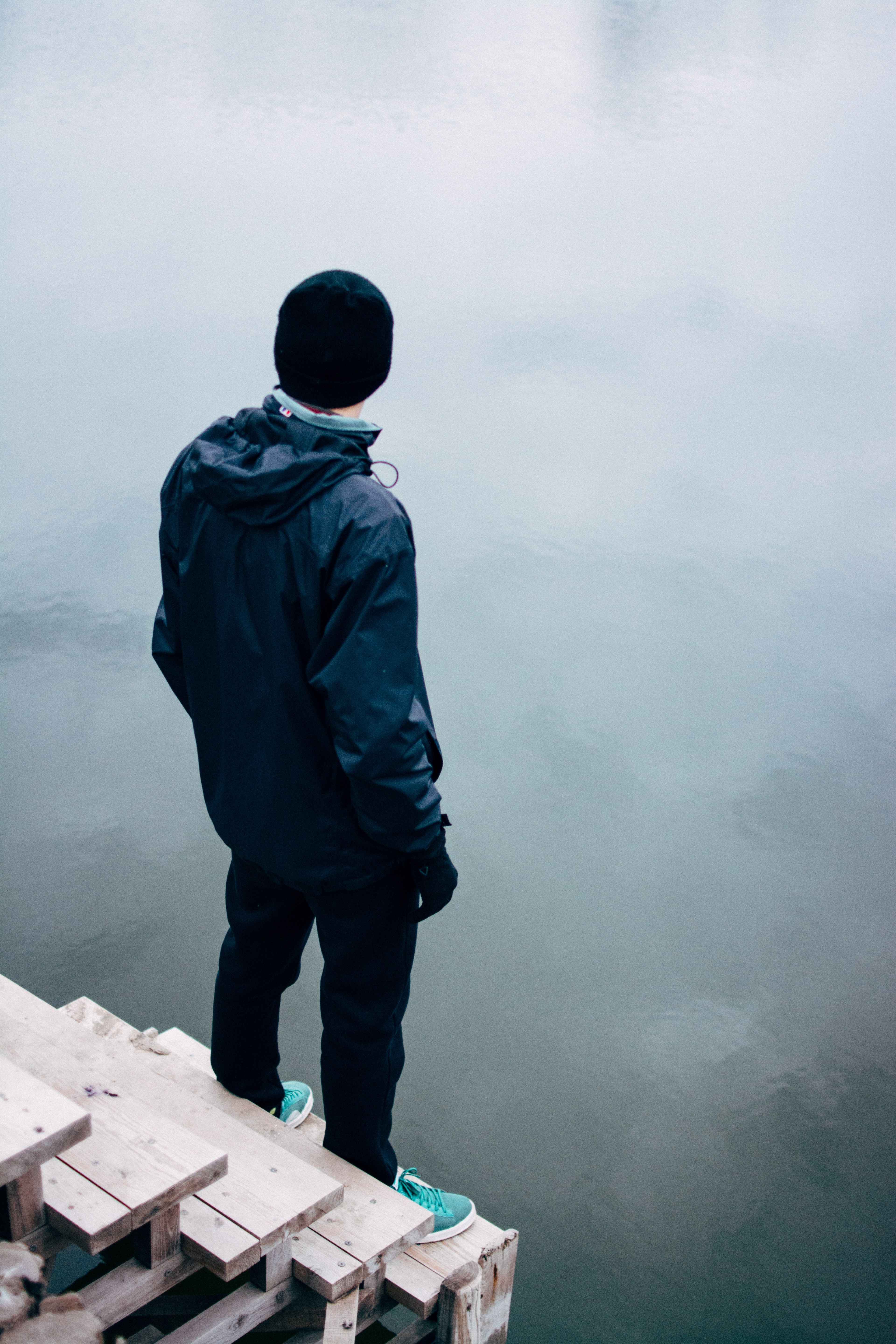 alone one stair and water hd, 4k, Phone HD Wallpaper