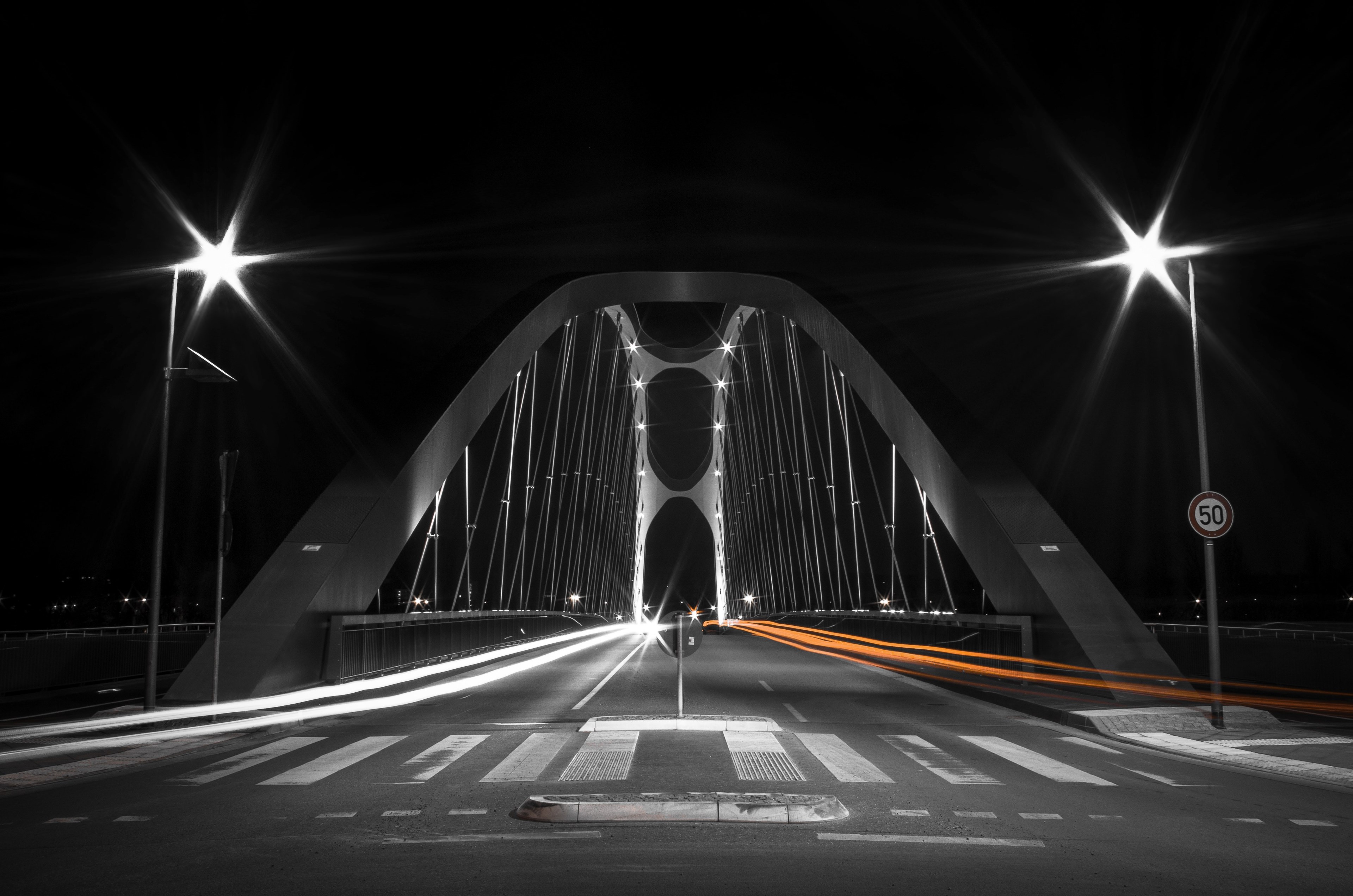 pentax light street and frankfurt 4k, HD Wallpaper