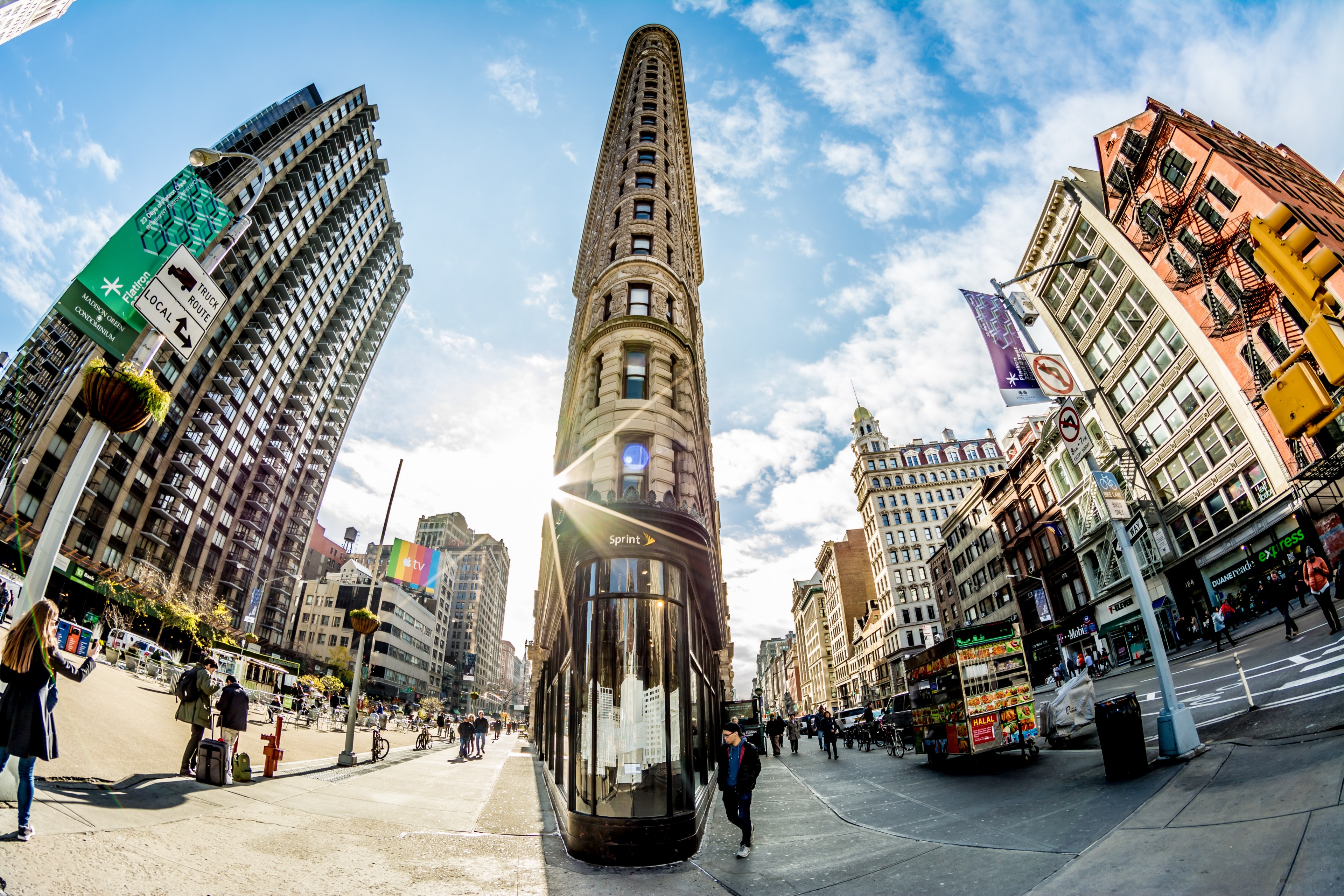 city flatiron new york and cityscape 4k, HD Wallpaper