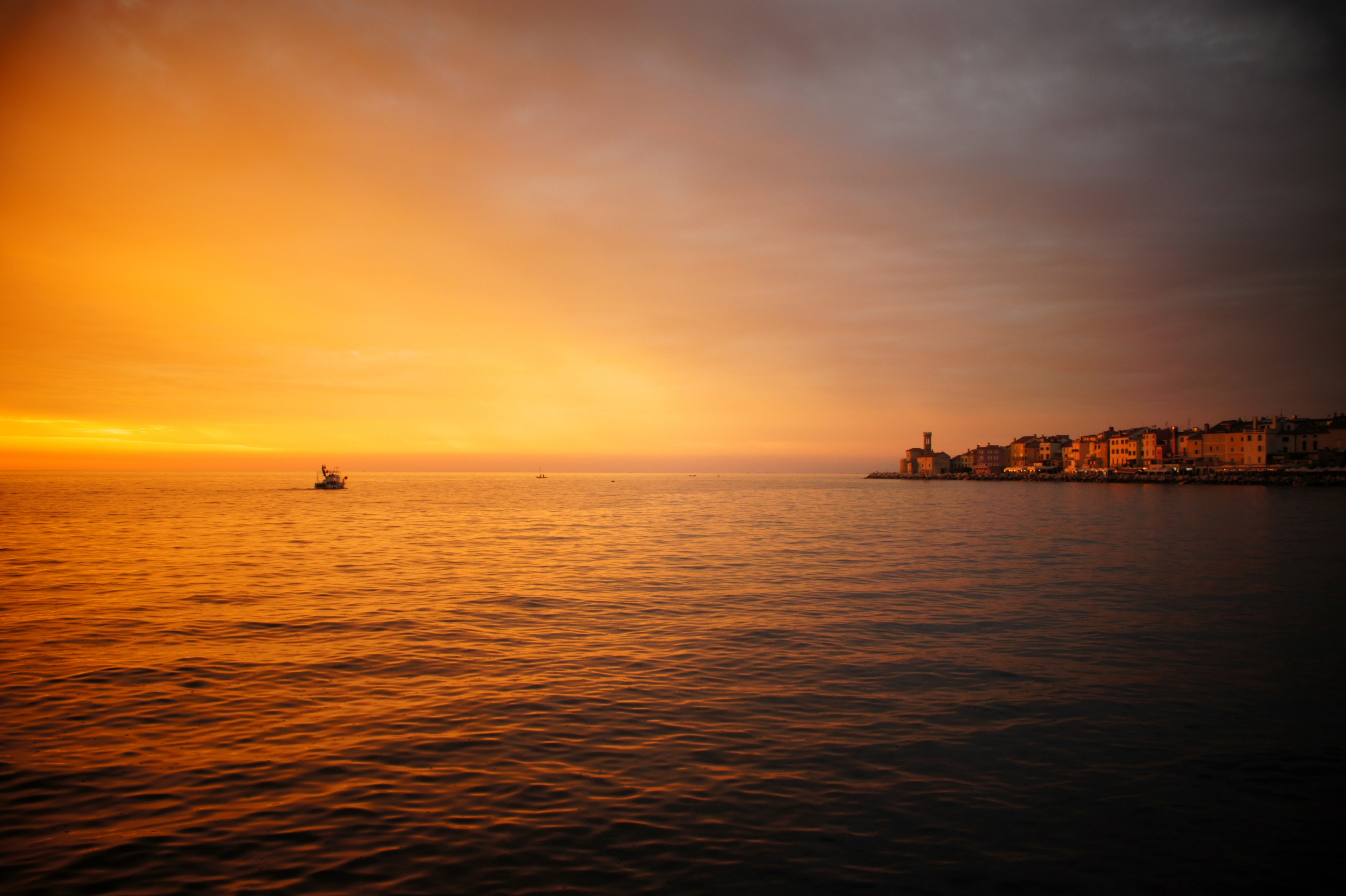 cloud scenic scenery and twilight 4k, HD Wallpaper