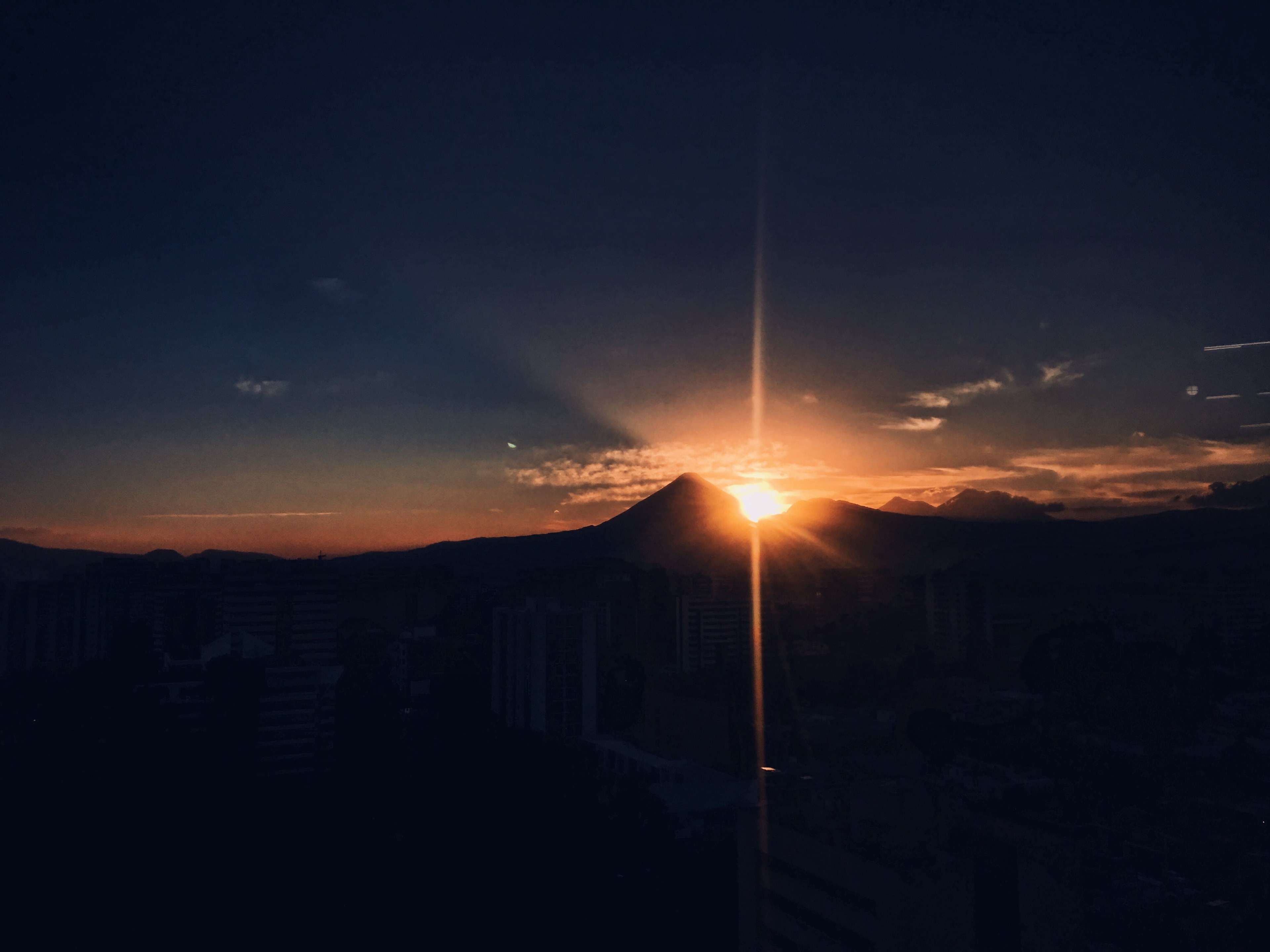 guatemala december sunset and sky 4k, HD Wallpaper