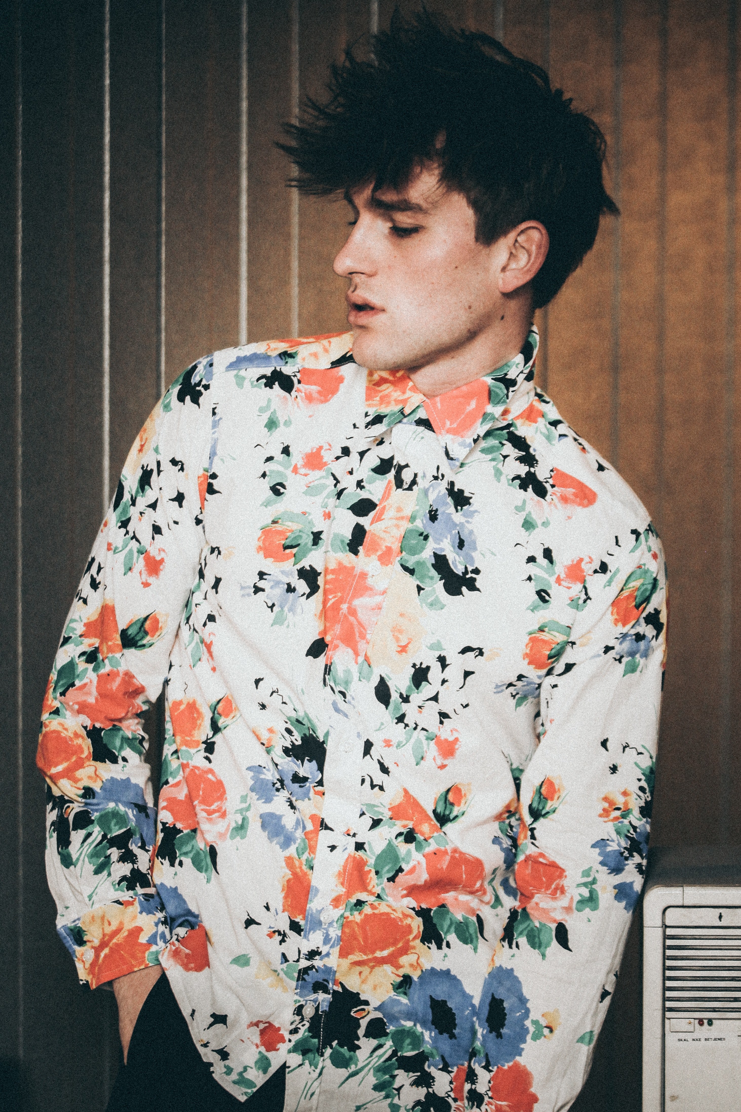 man male floral and portrait hd, 4k, Phone HD Wallpaper