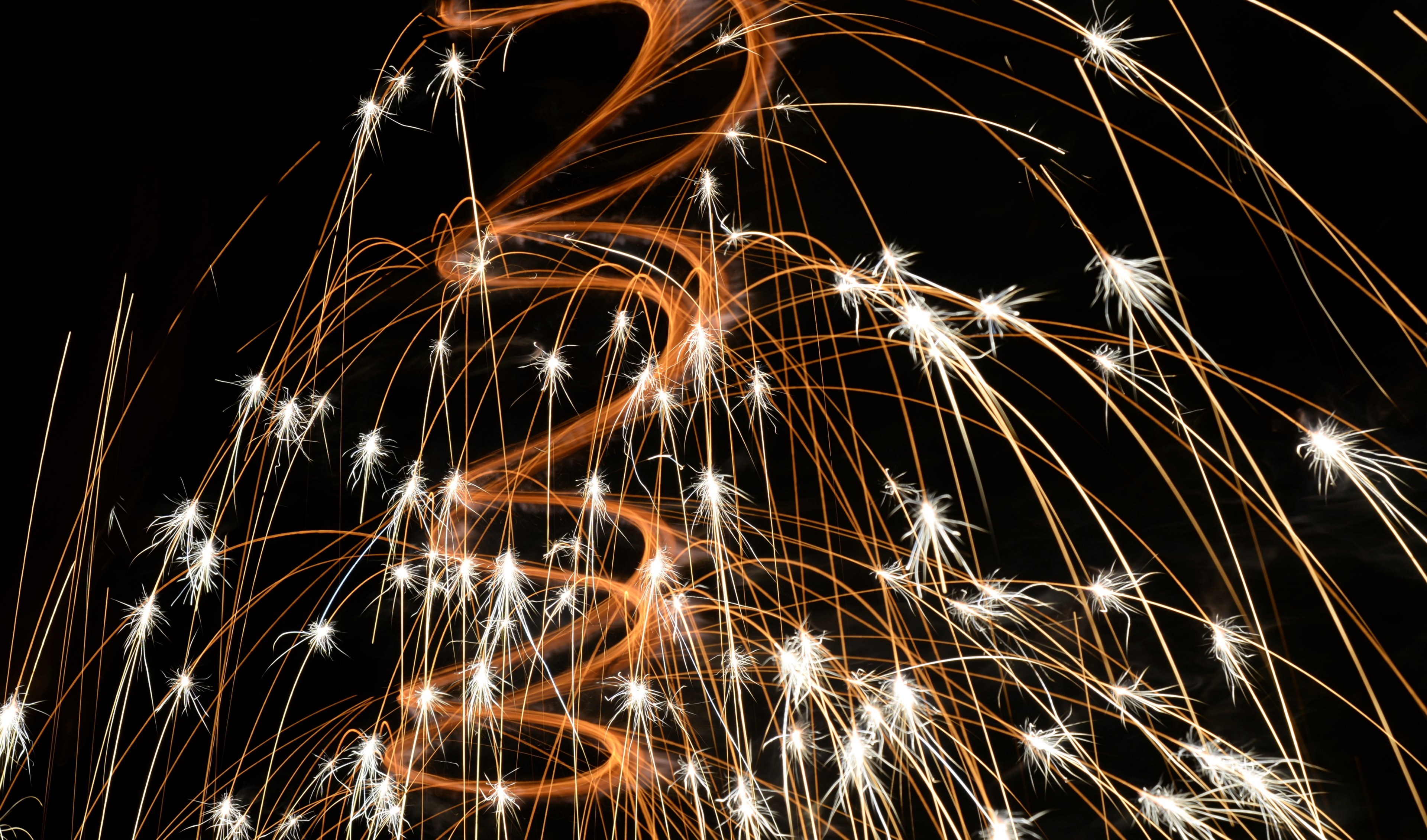 a celebration light painting made with fireworks in clarkson valley, sparkler painting 4k, HD Wallpaper