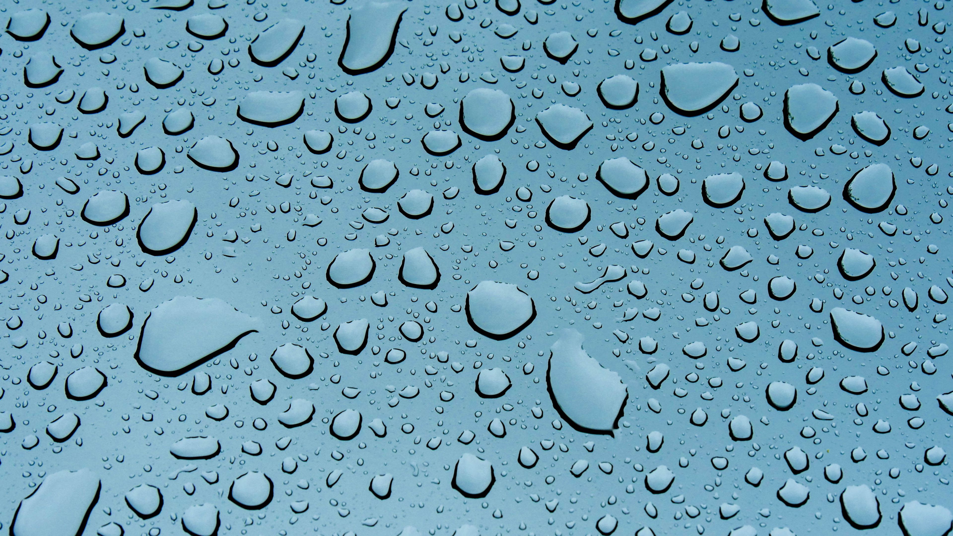 drops, closeup, surface, texture, 4k, HD Wallpaper