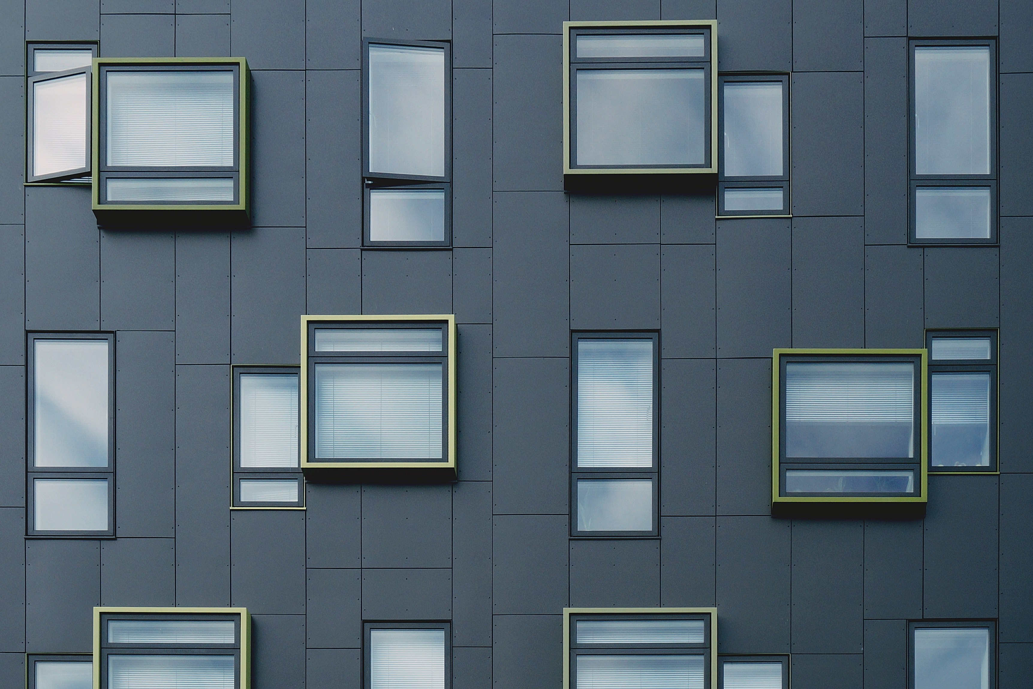 window building architecture and facade 4k, HD Wallpaper