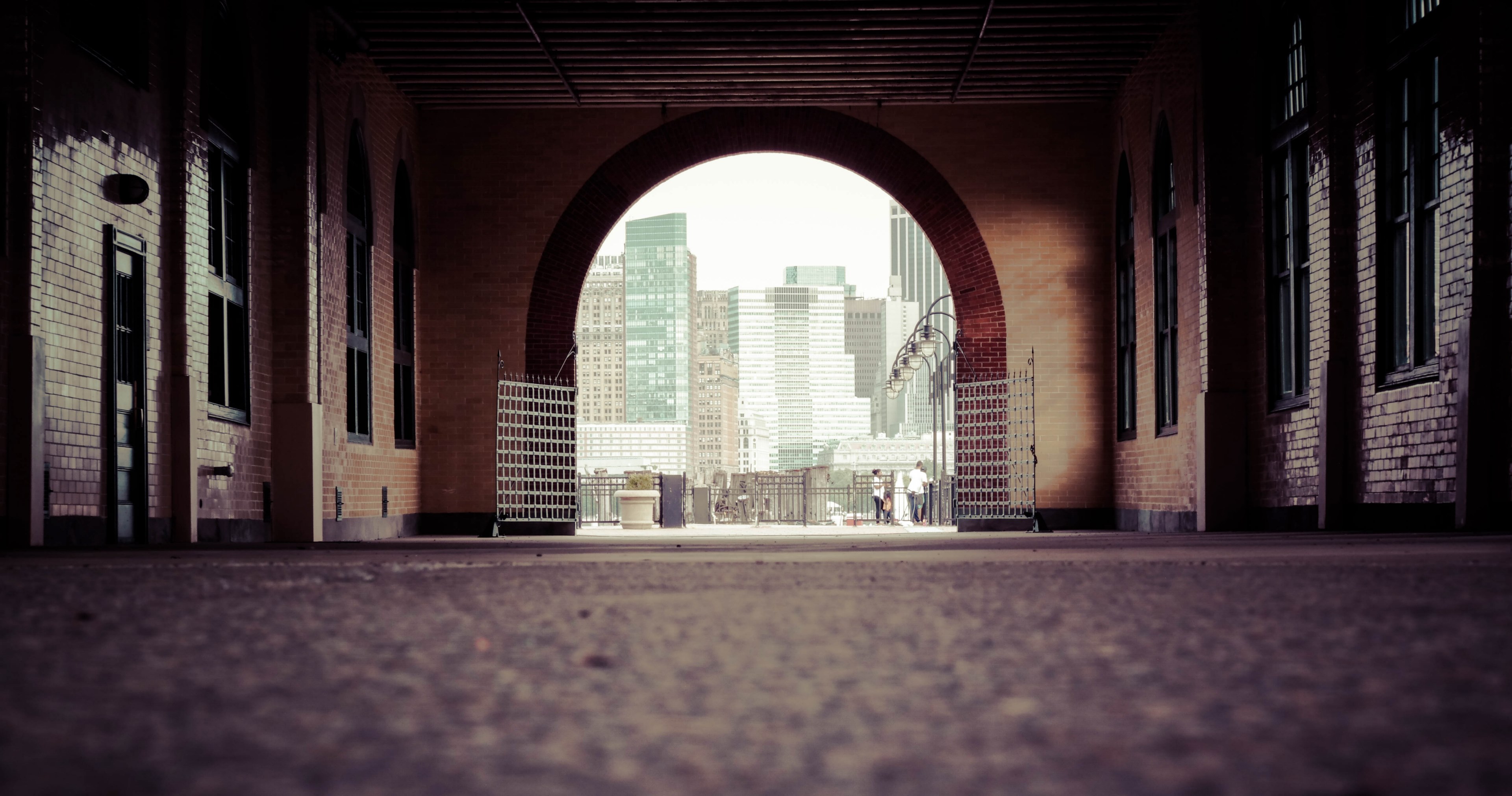 liberty state park archway 4k, HD Wallpaper