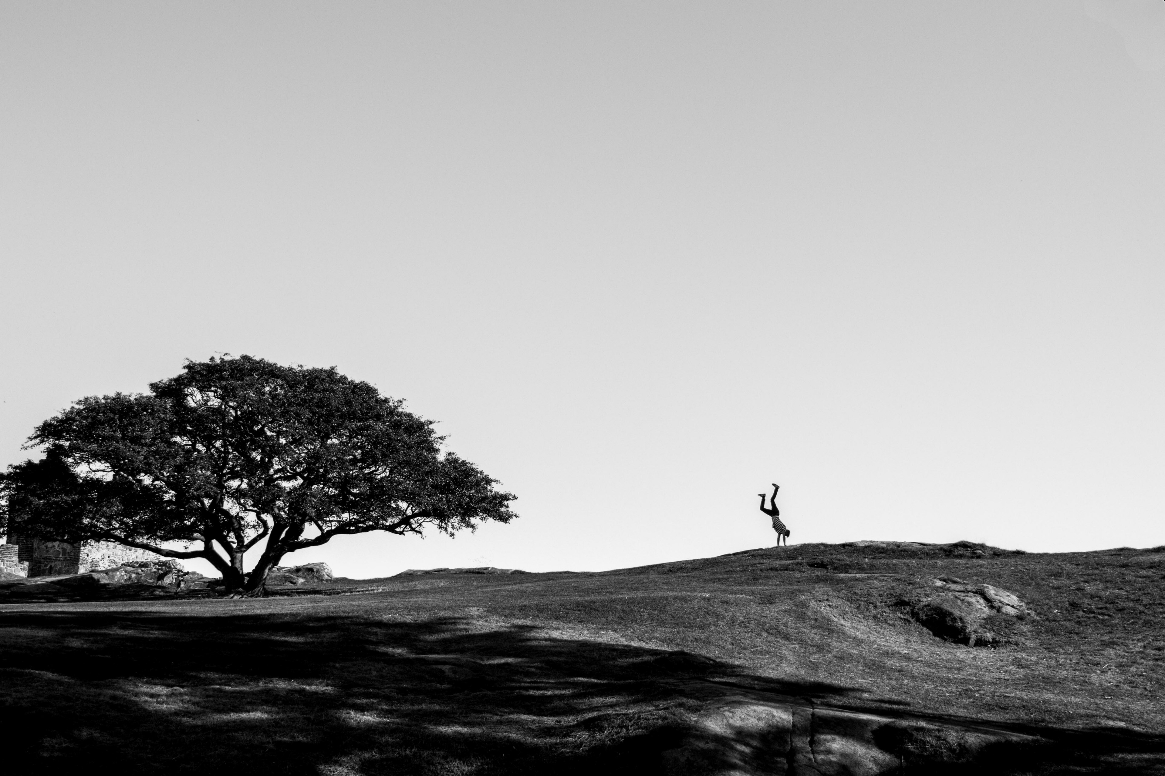 handstand gravity and fun 4k, HD Wallpaper