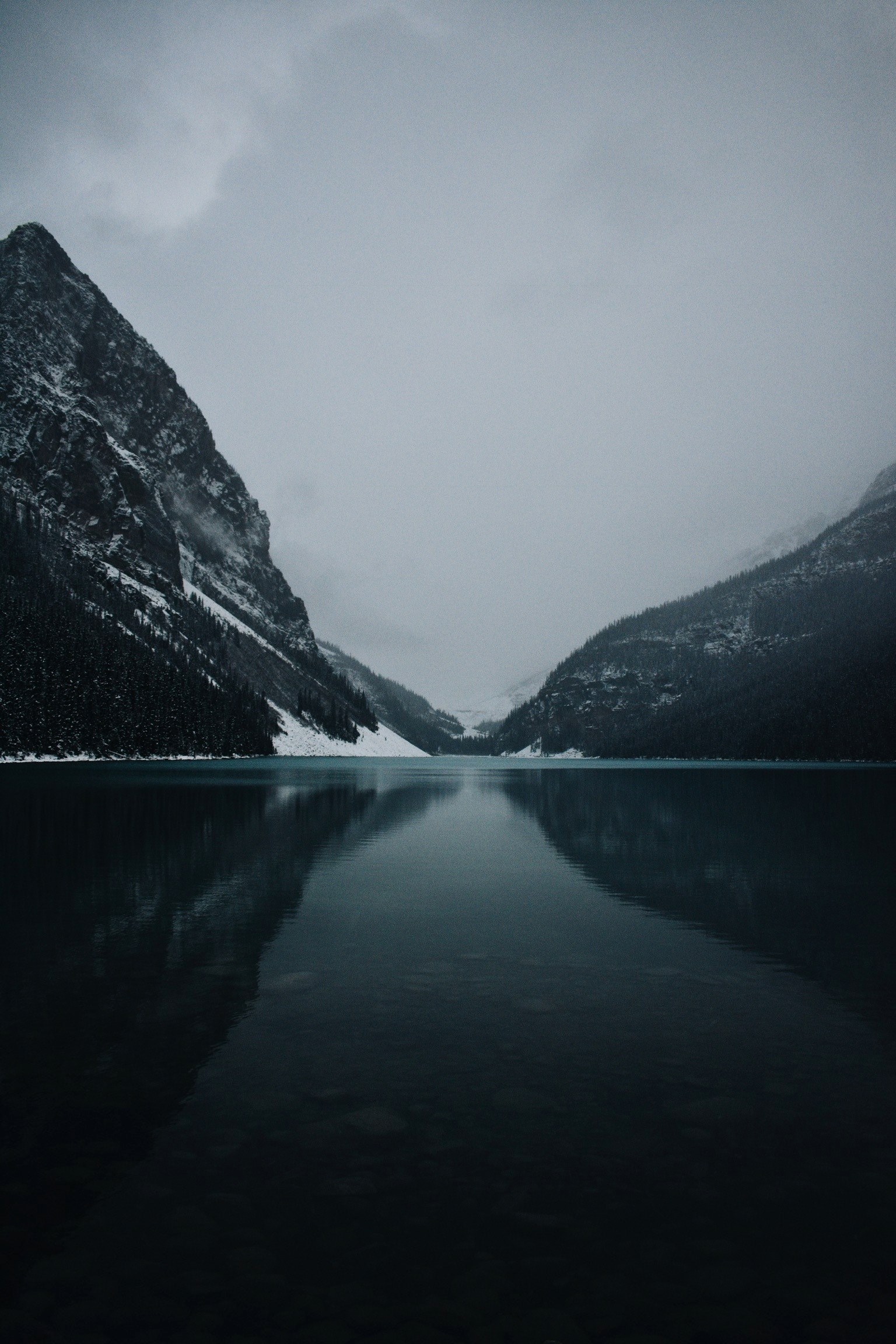 mountain water lake and reflection hd, 4k, Phone HD Wallpaper