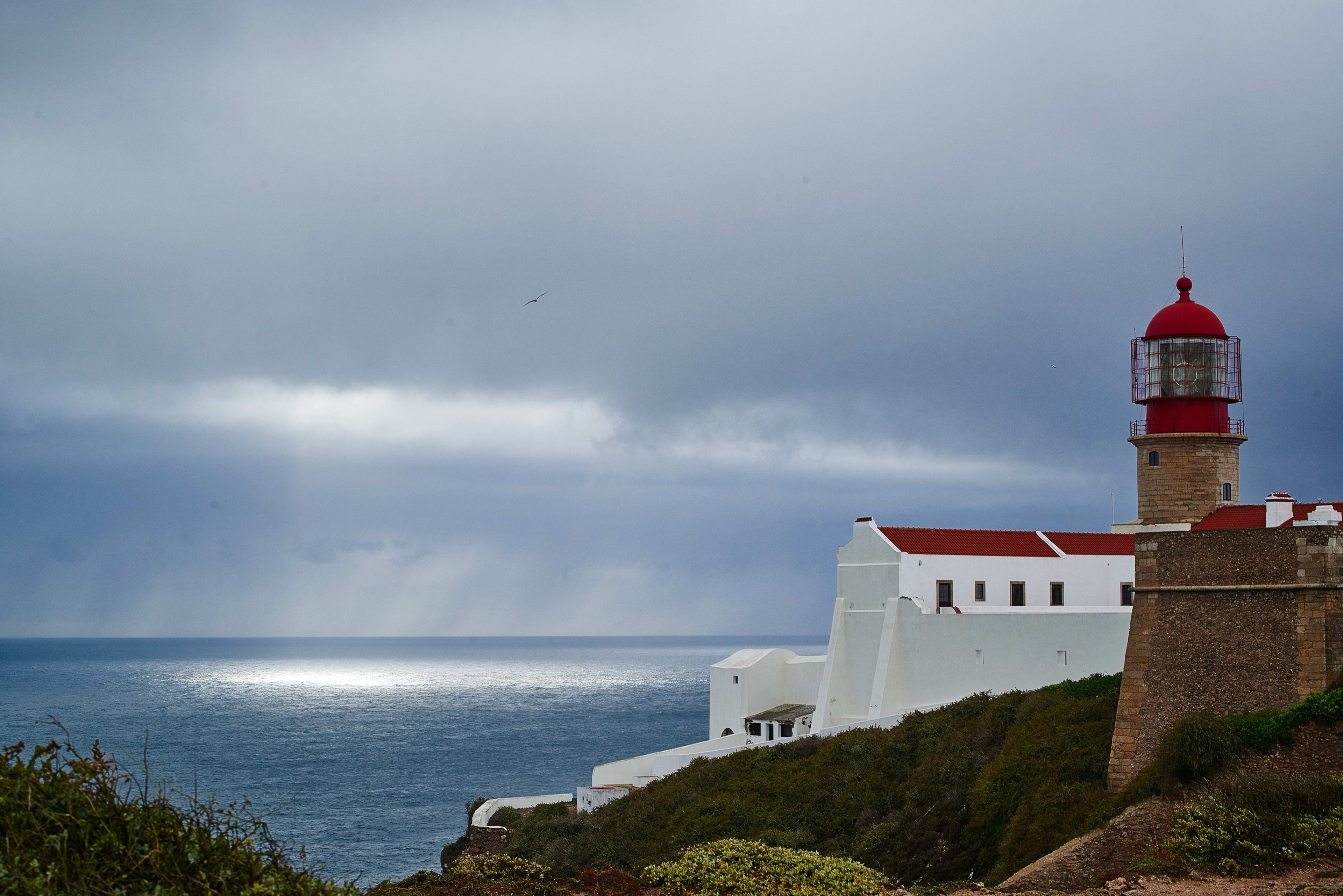 lighthouse seascape seashore and ocean view 4k, HD Wallpaper