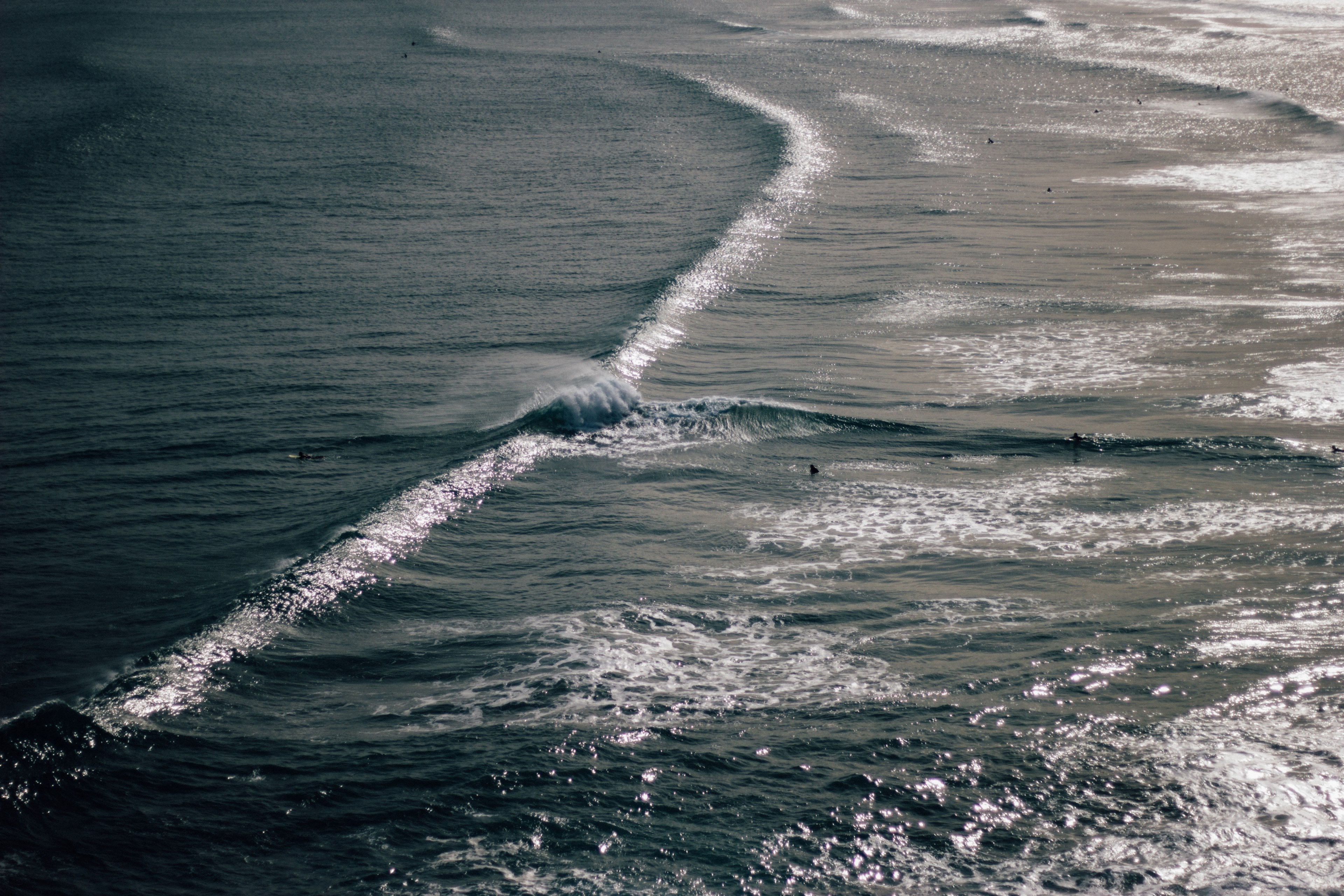 seaside sea summer and swimming 4k, HD Wallpaper