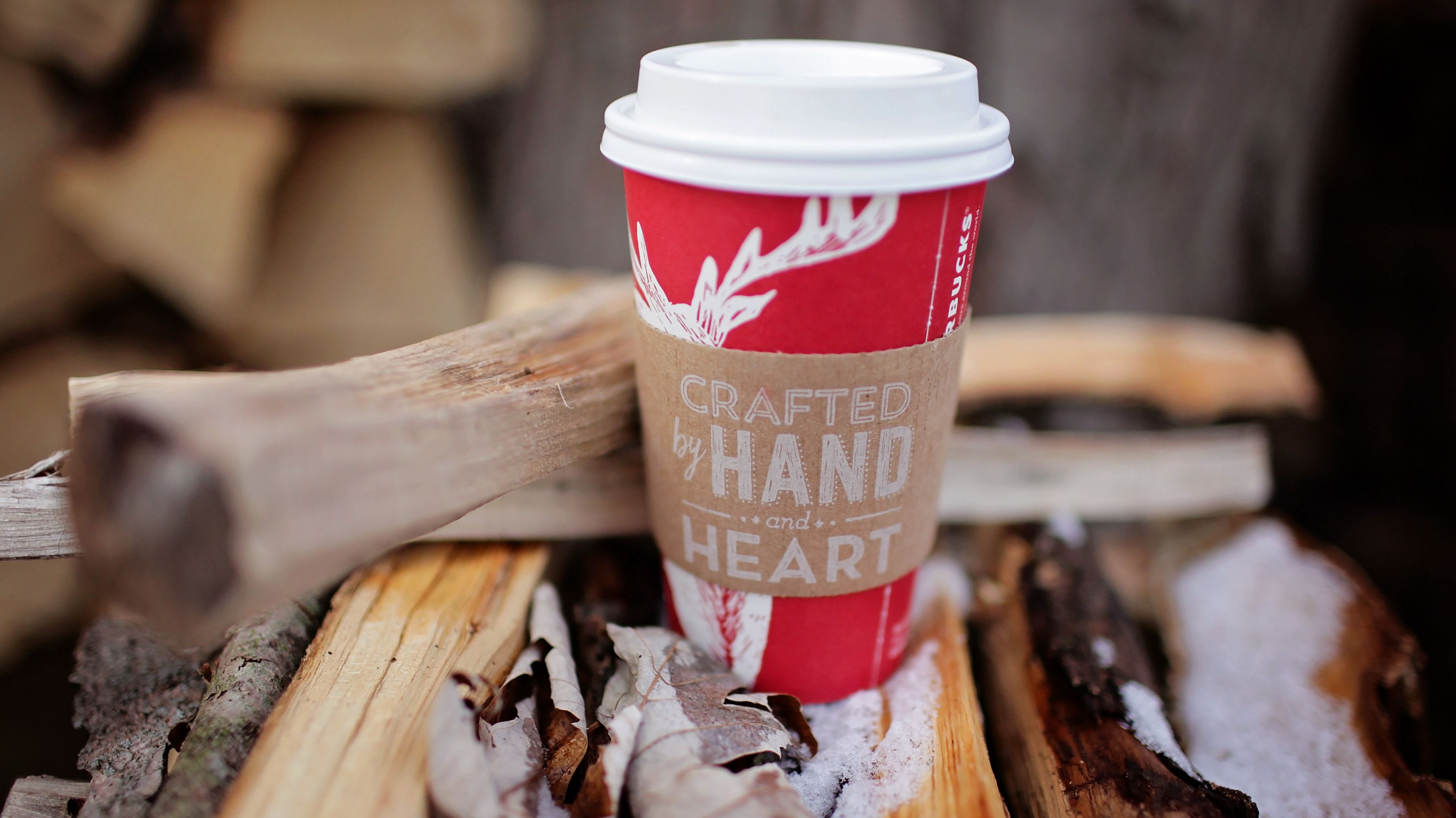 paper cup, inscription, care, 4k, HD Wallpaper