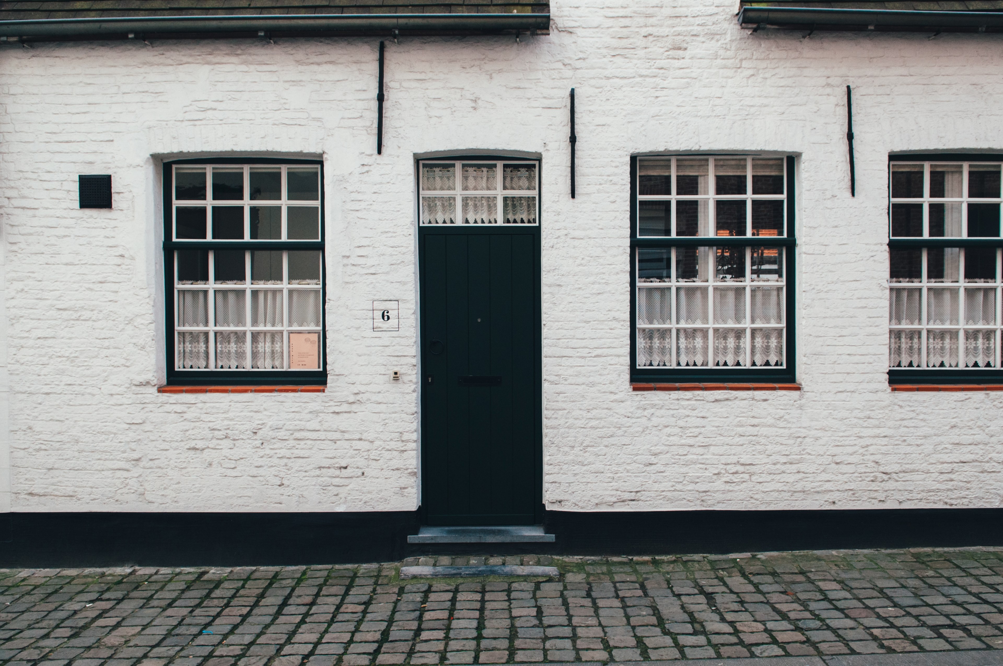 building window door and house 4k, HD Wallpaper