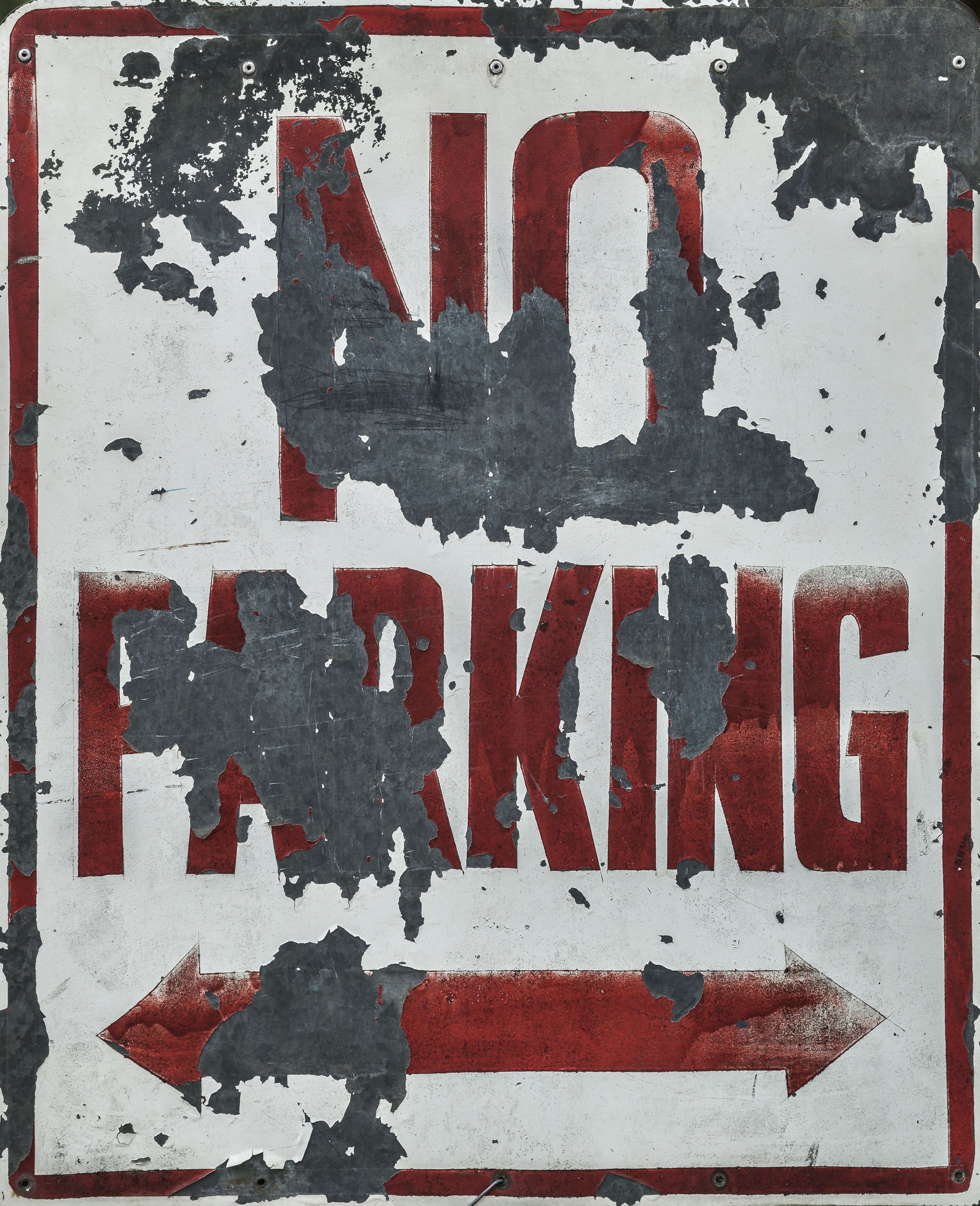 hand painted no parking sign 4k, Phone HD Wallpaper