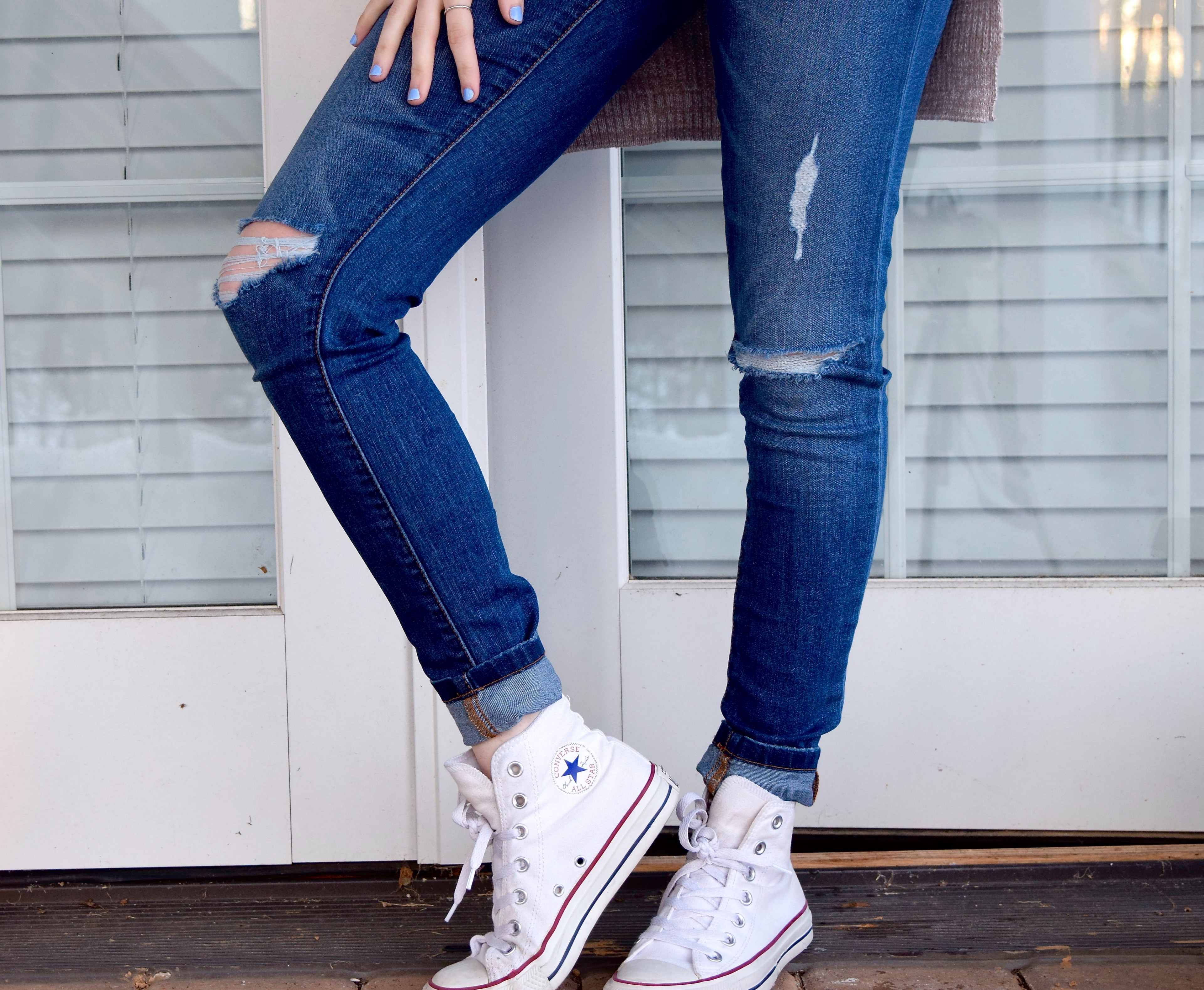 jeans woman girl and leg 4k, HD Wallpaper