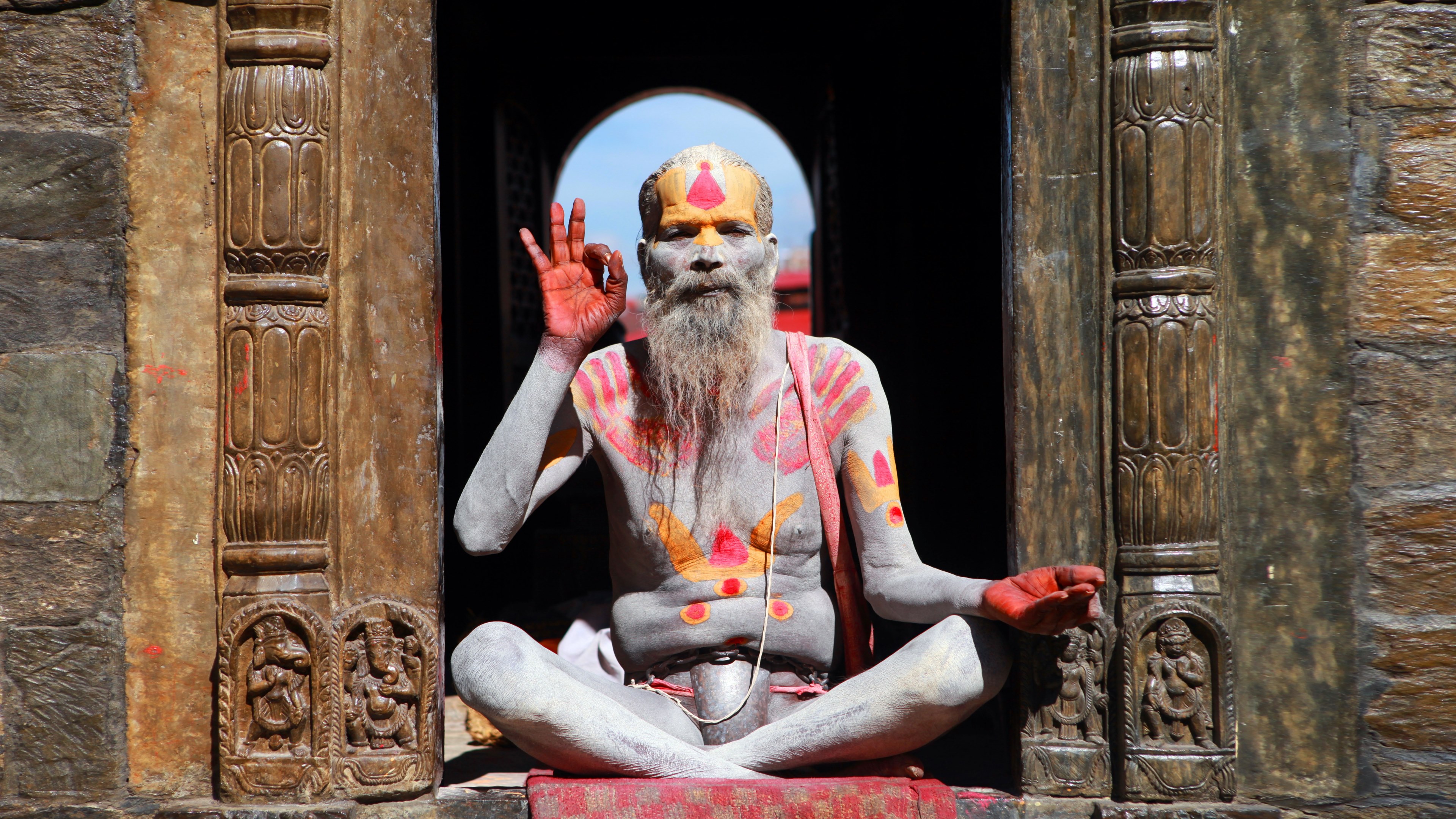 man person nepal and culture 4k, HD Wallpaper