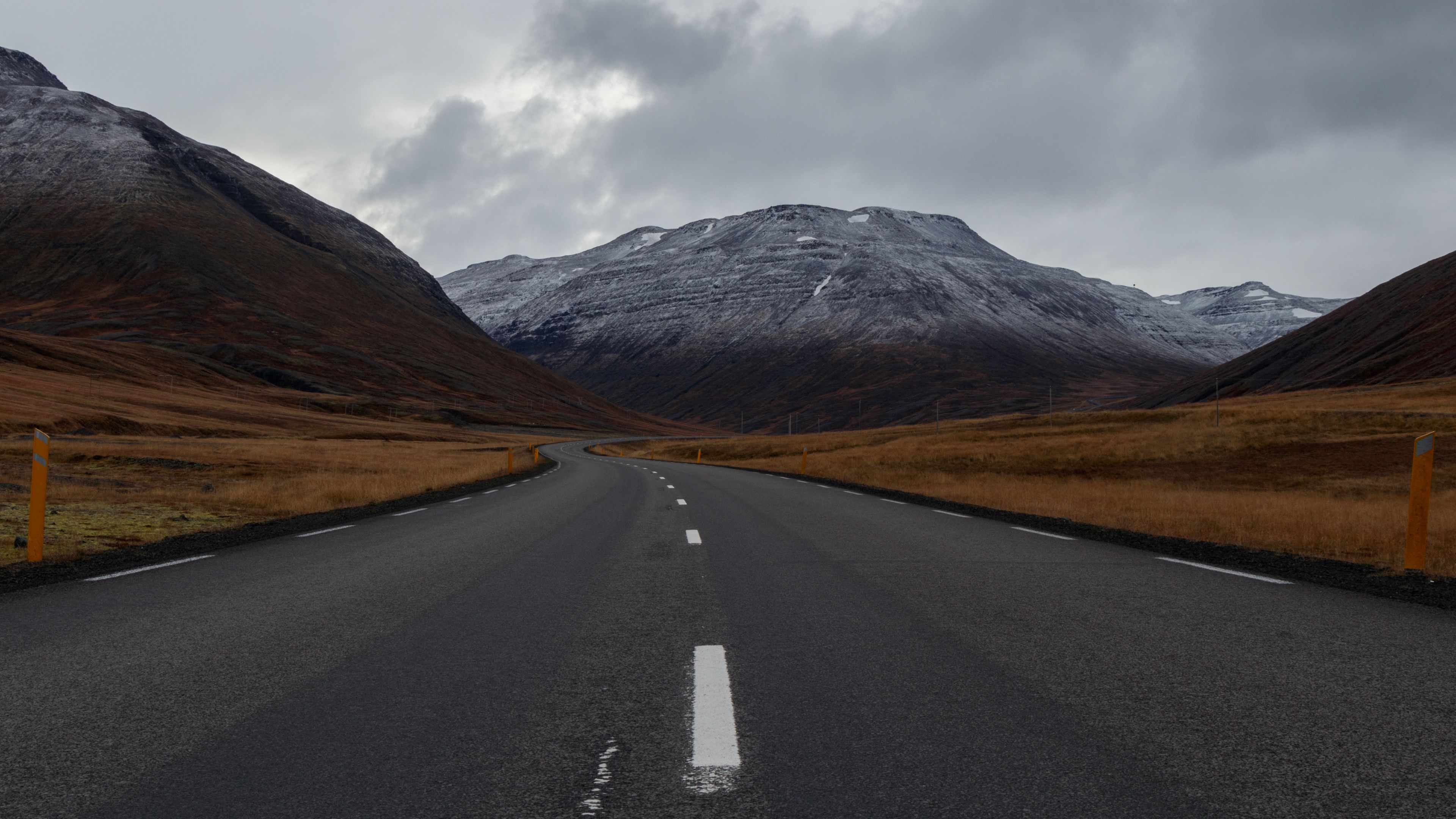 road, mountains, marking, 4k, HD Wallpaper