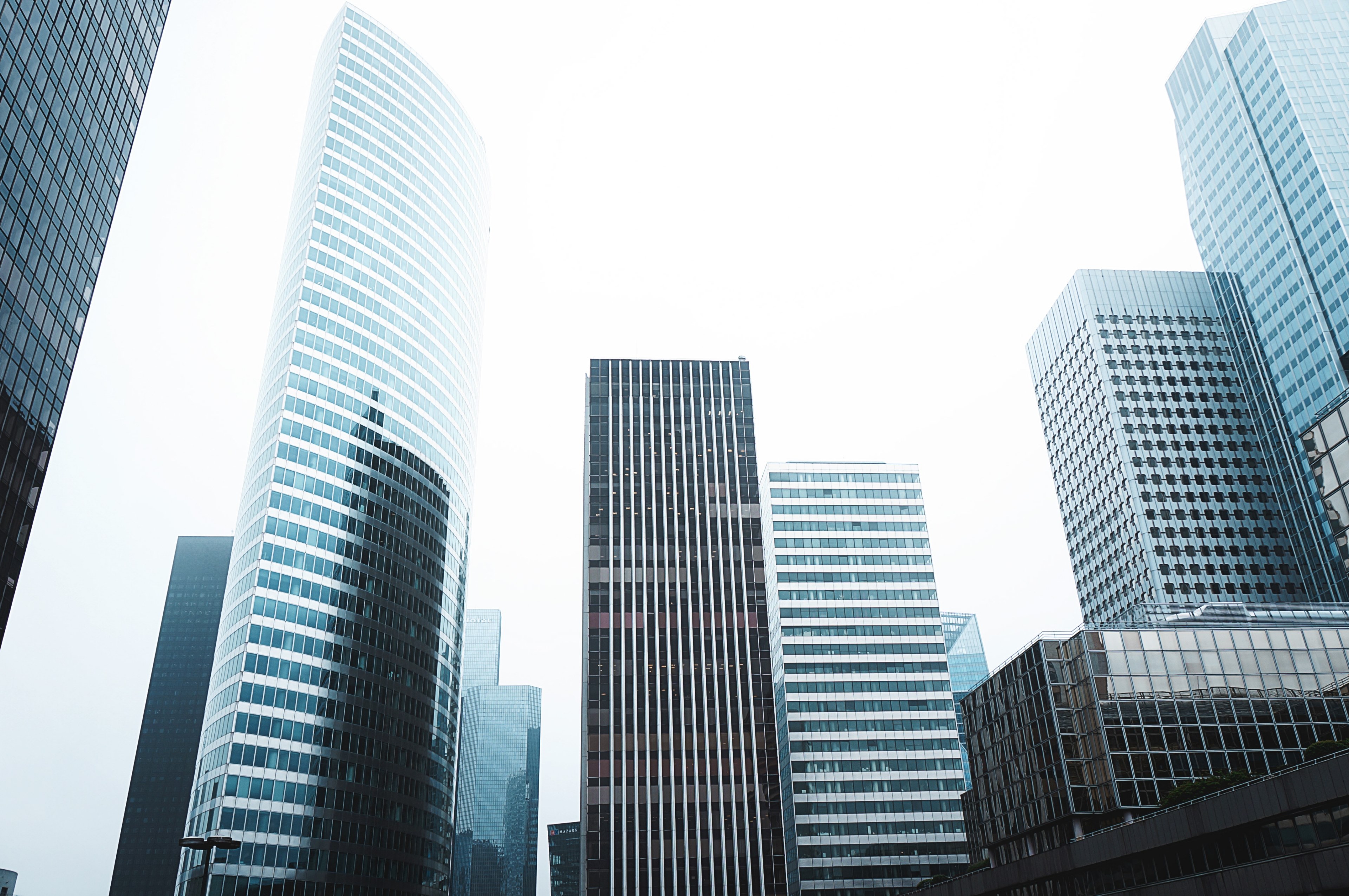 high rises in a commercial district in paris, paris skyscrapers 4k, HD Wallpaper