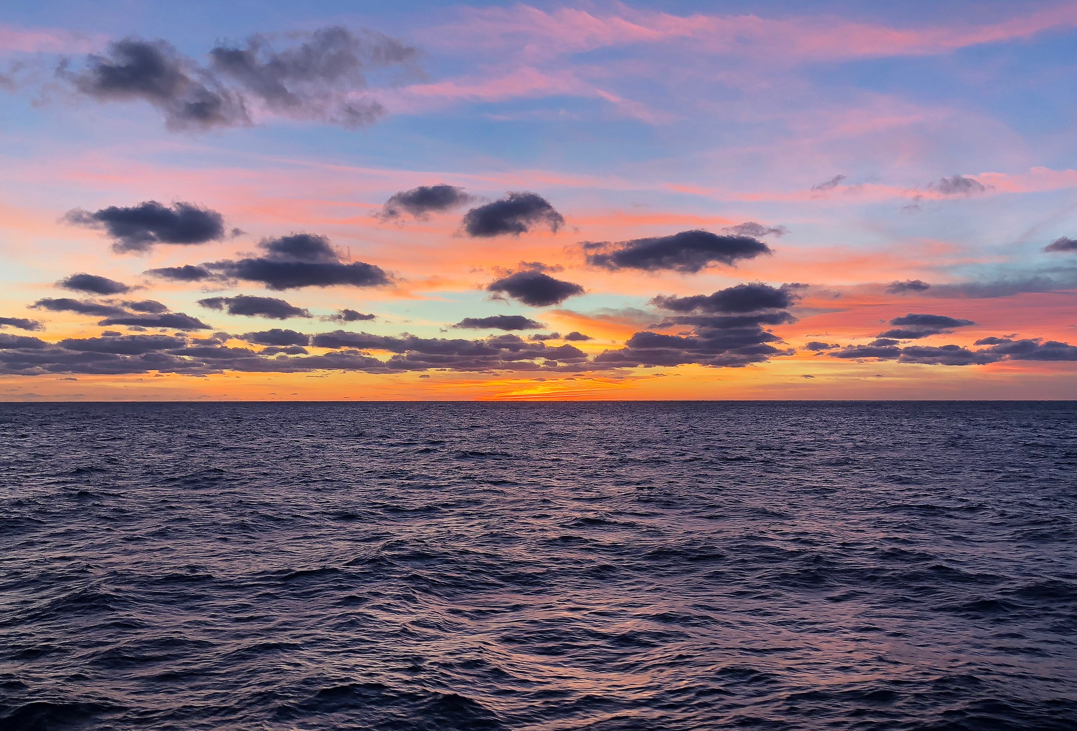 sunset on the atlantic 4k, HD Wallpaper