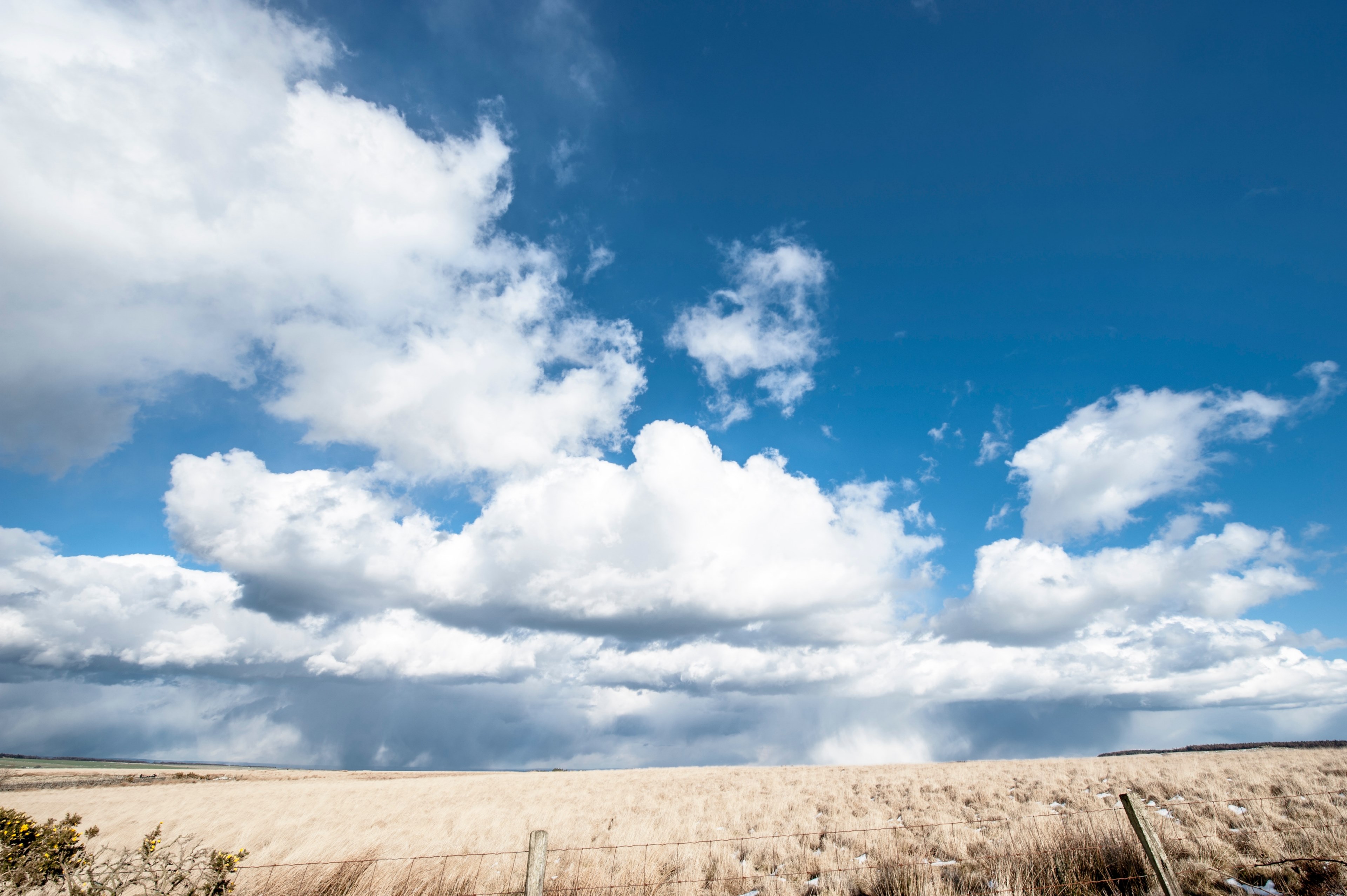 dramatic sky over harlow moor 4k, HD Wallpaper