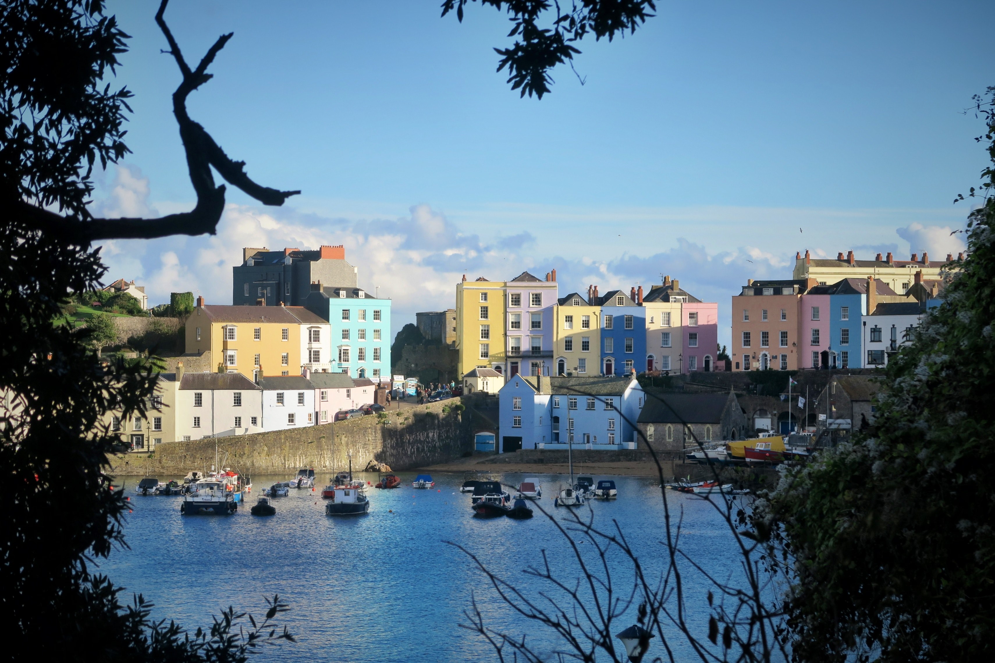 cute idylic harbour and beautiful 4k, HD Wallpaper